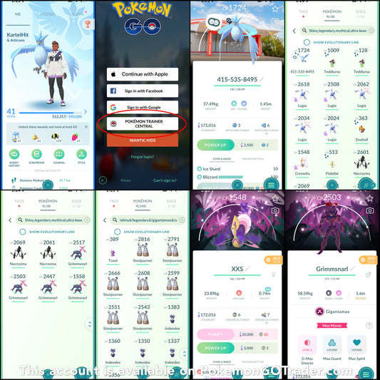 KartelHit account (18 Shiny/Legendary/Gigantamax)