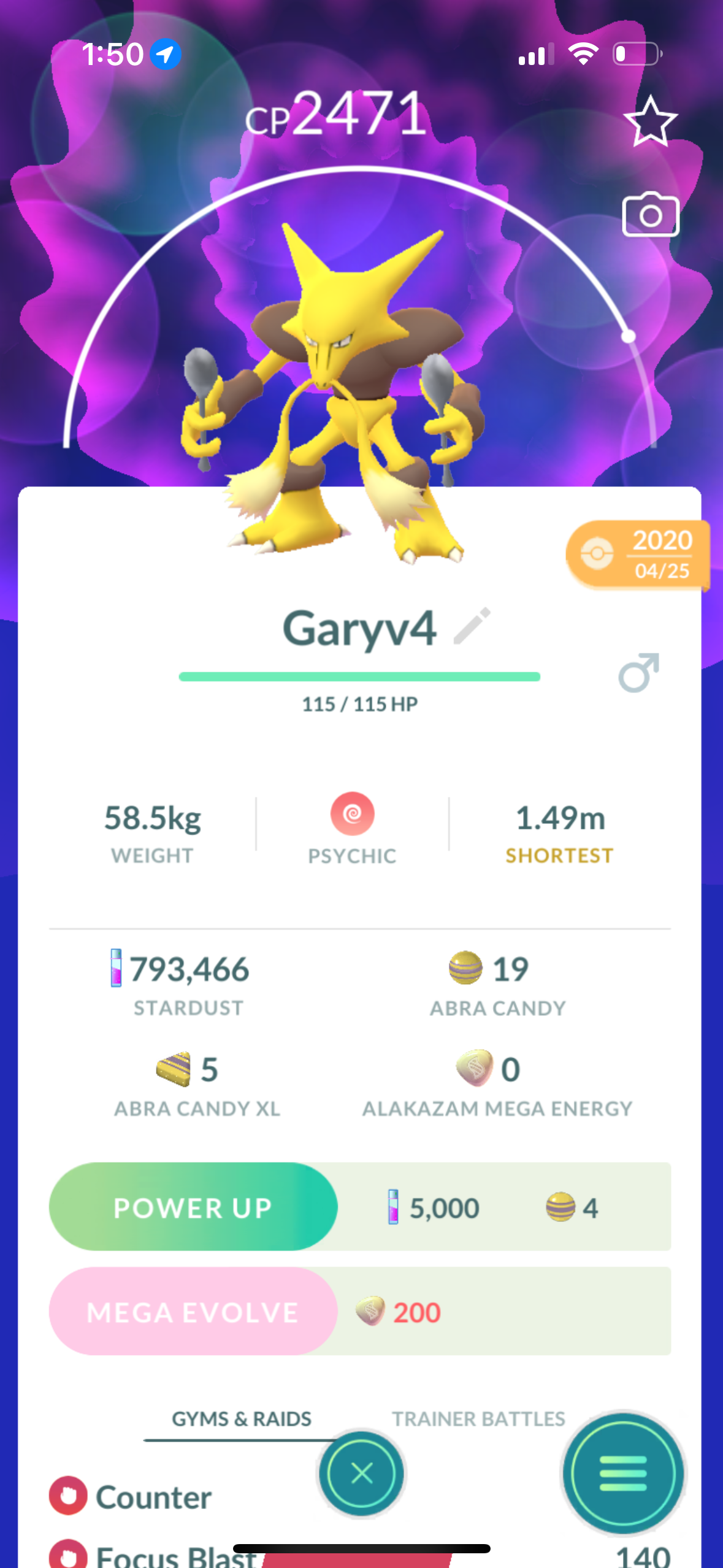 Alakazam Counter trade