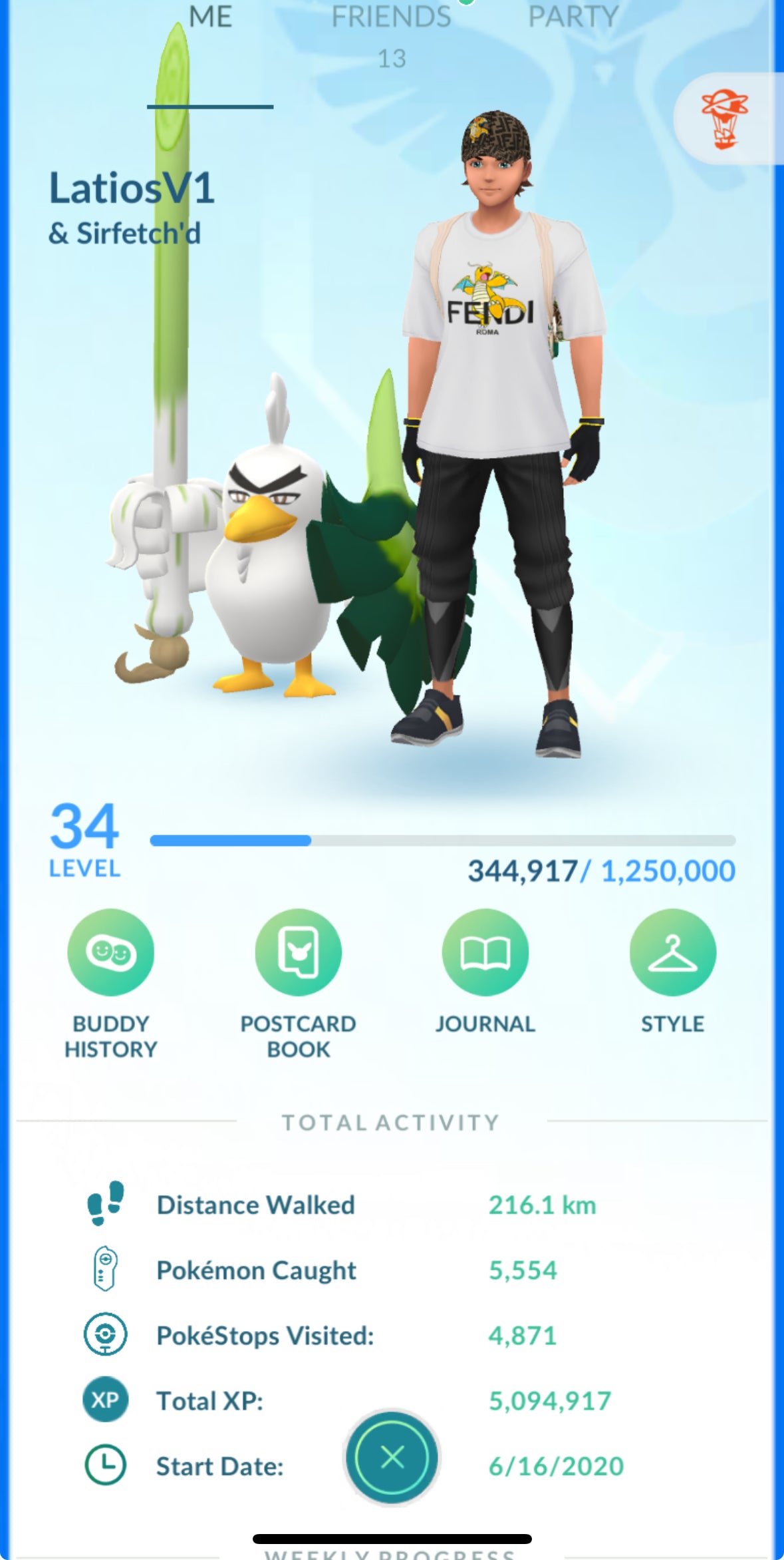 LatiosV1 account (74 shiny/legendary)