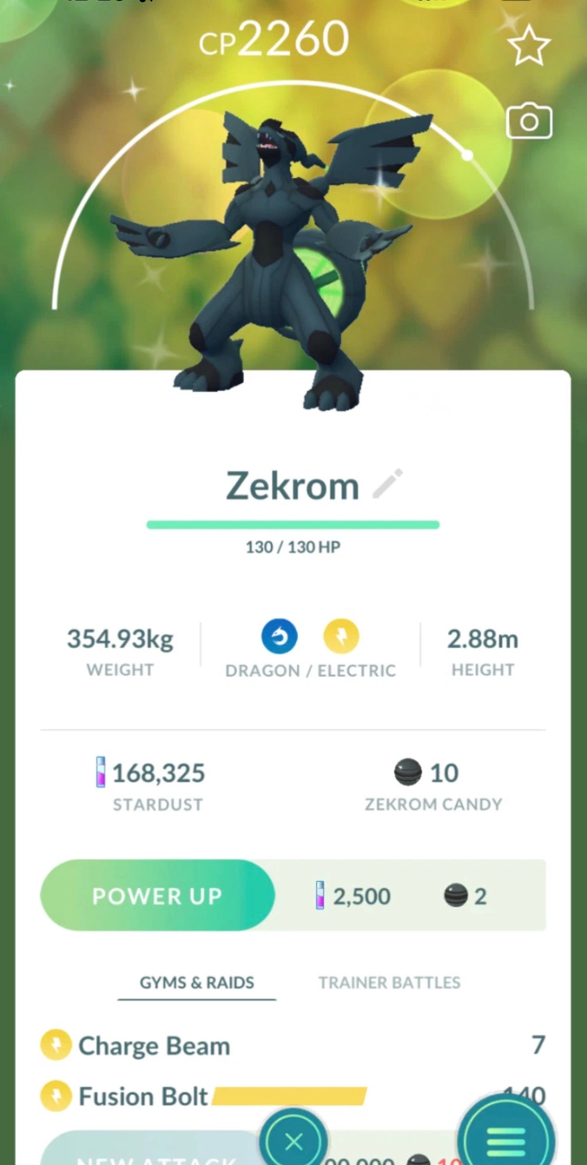Shiny Zekrom trade or account