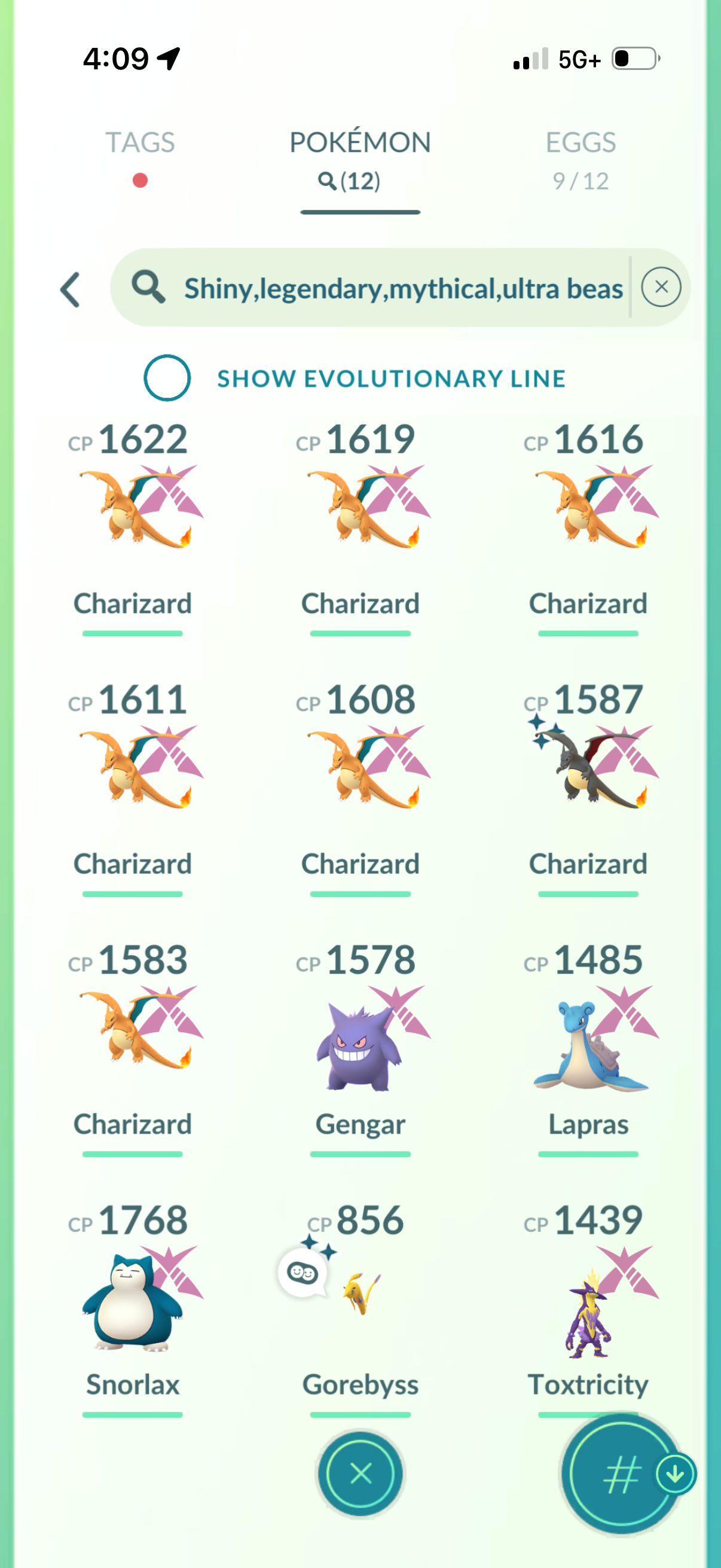 TateTheTalisman account (12 Shiny/Gigantamax)