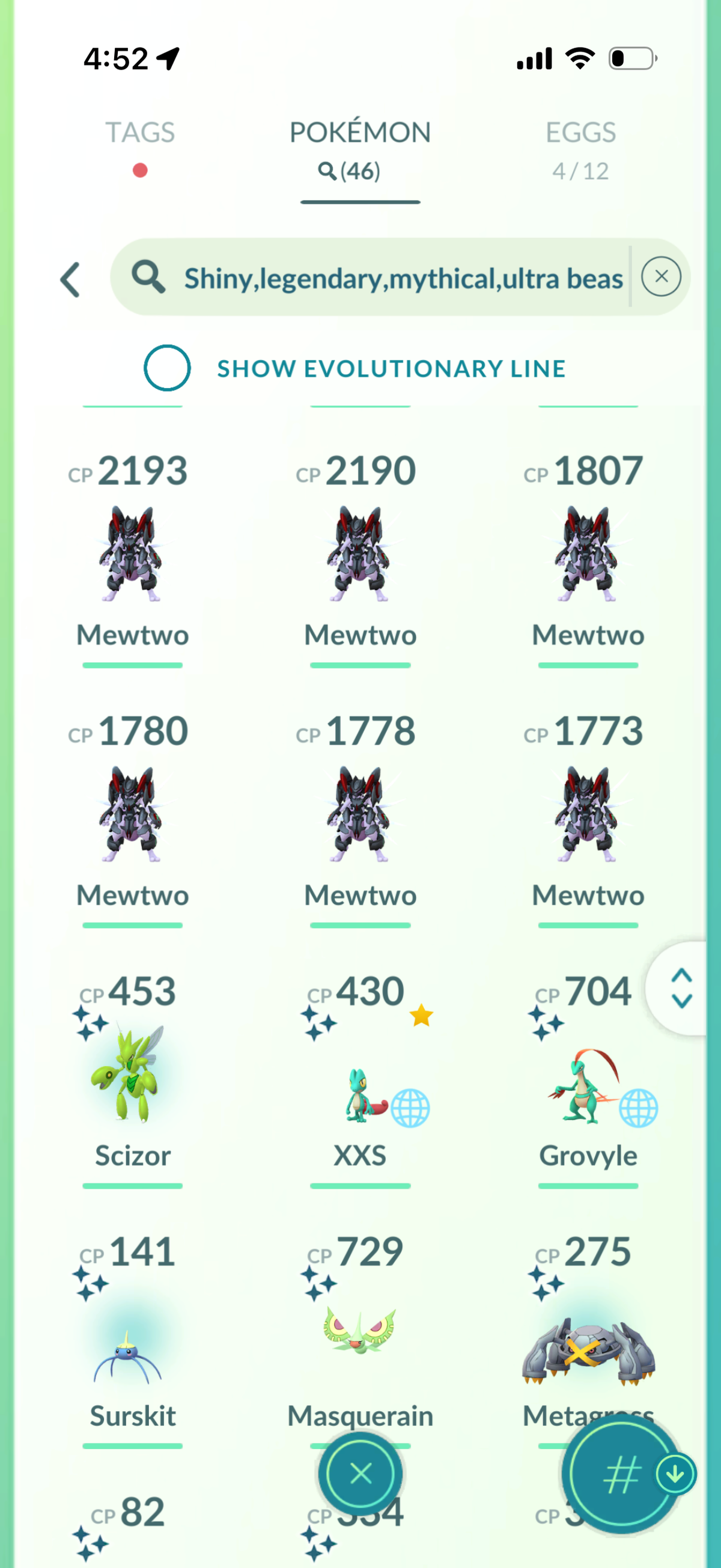 ArmoredPTC account 46 Shiny/Legendary & 2.1m Stardust