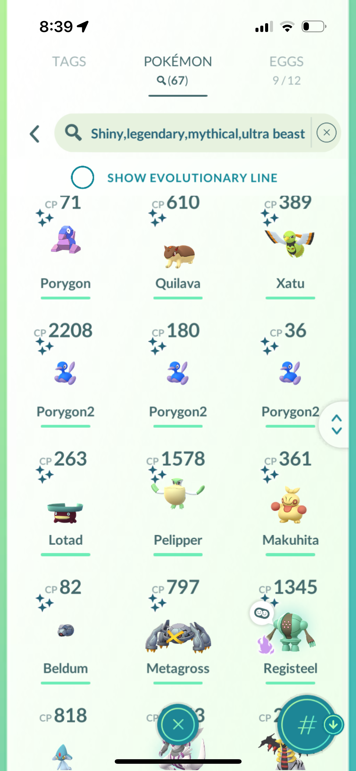 StayBlazin account (67 shiny/legendary)