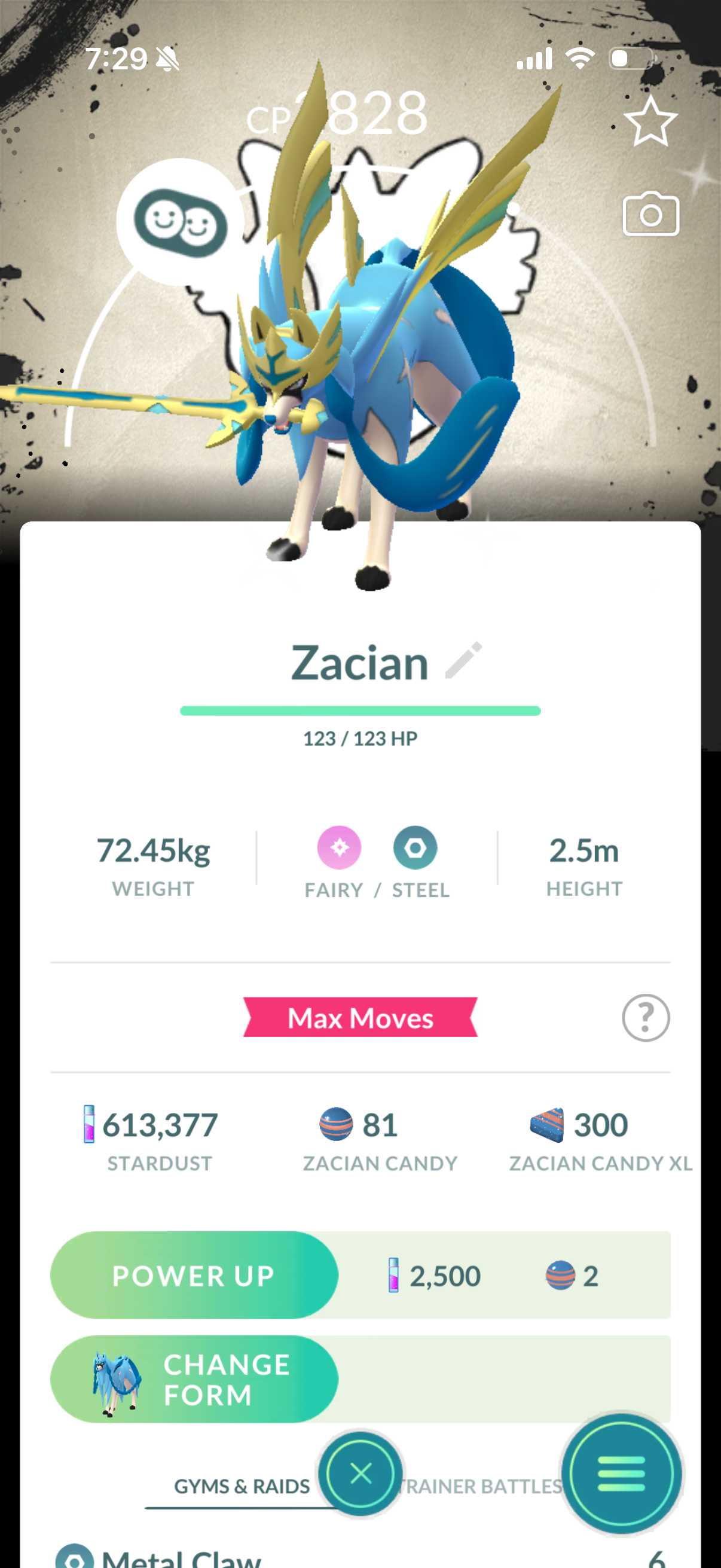 10YearsOfPoGO account (56 Shiny/Legendary + 2 Shiny Crown Zacian +2900 Crown Energy)
