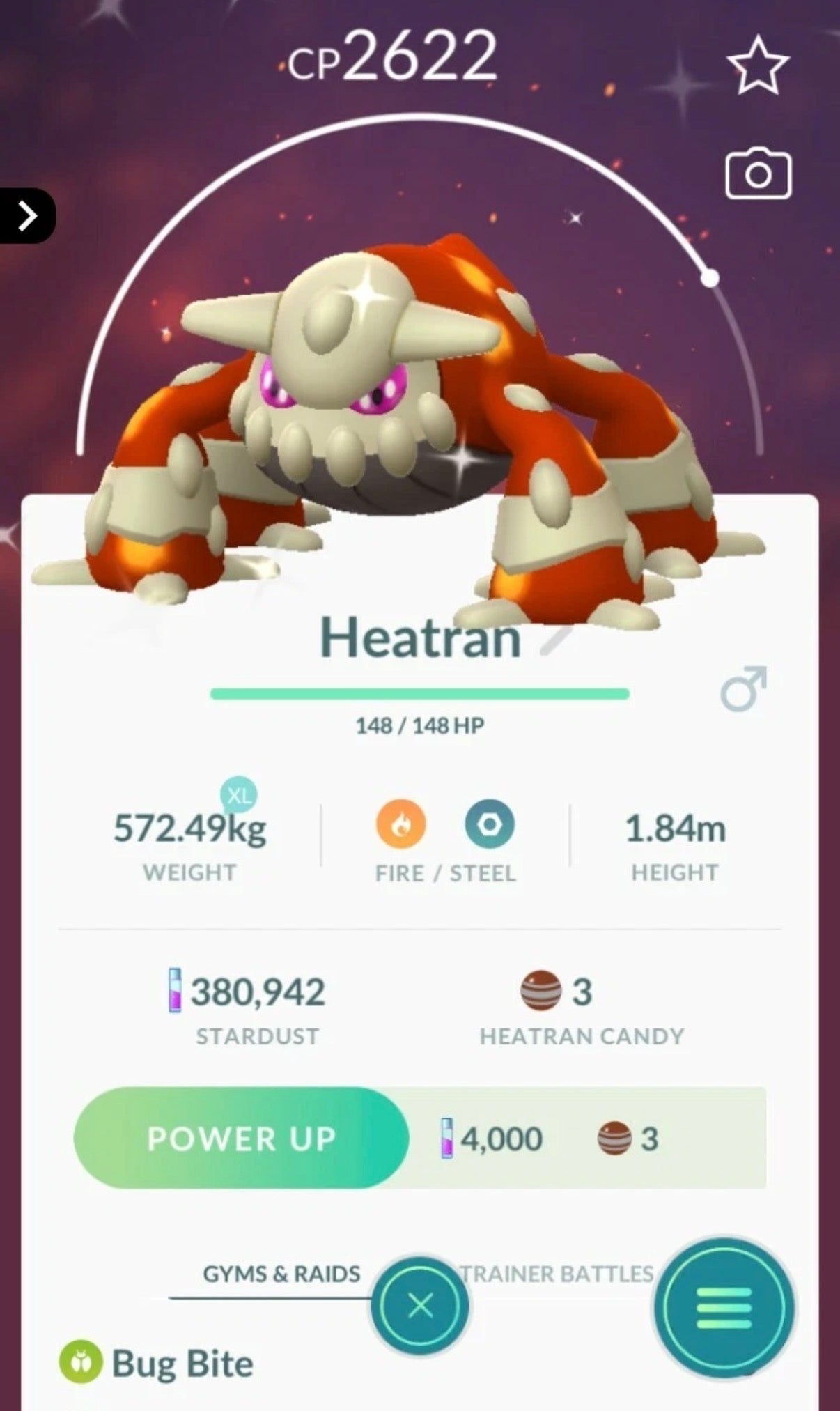 Shiny Heatran trade or account