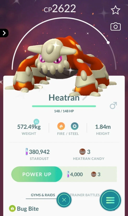 Shiny Heatran trade or account