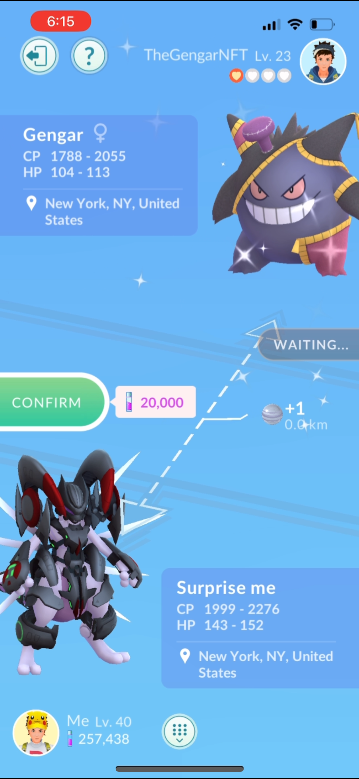 Armored Mewtwo trade