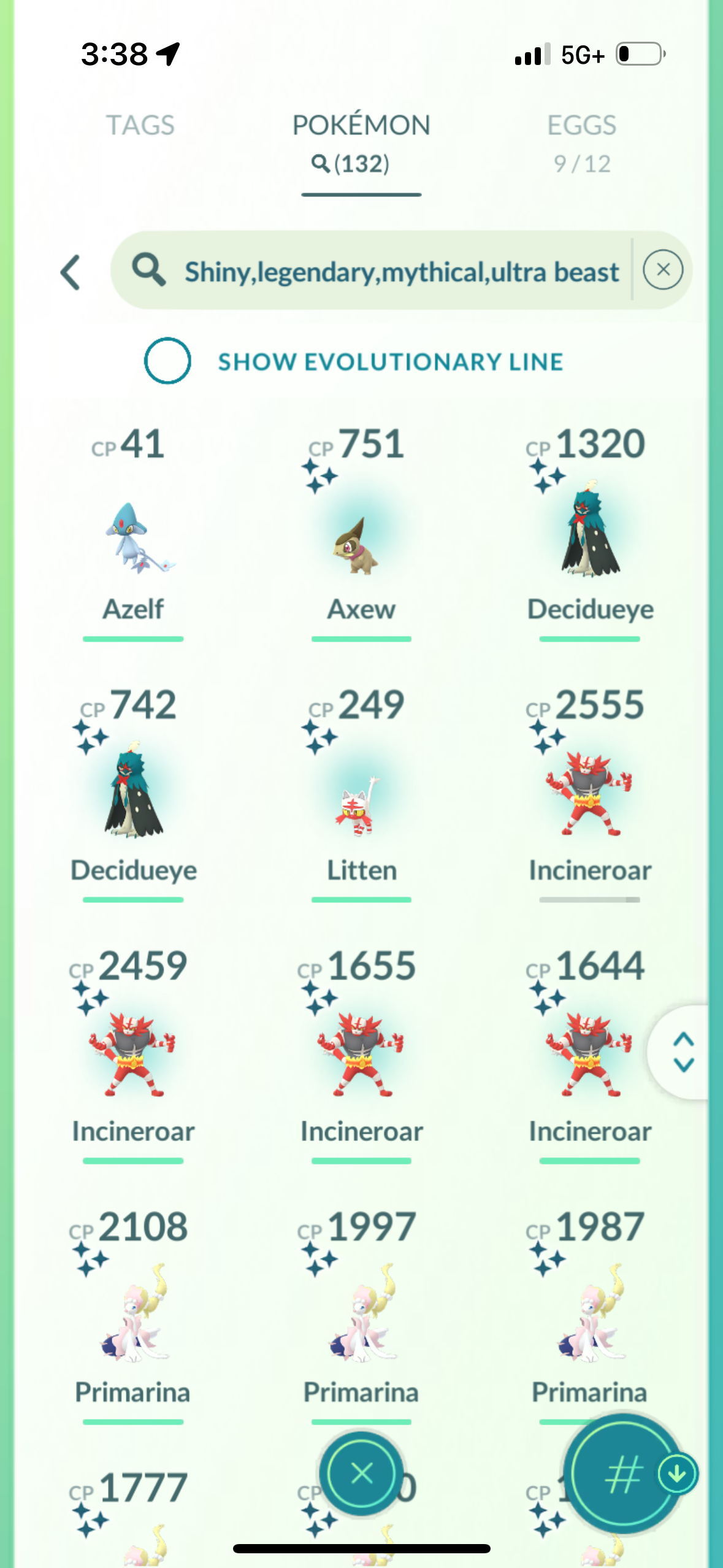 Zasheen25 account (130+ legendary/shiny)