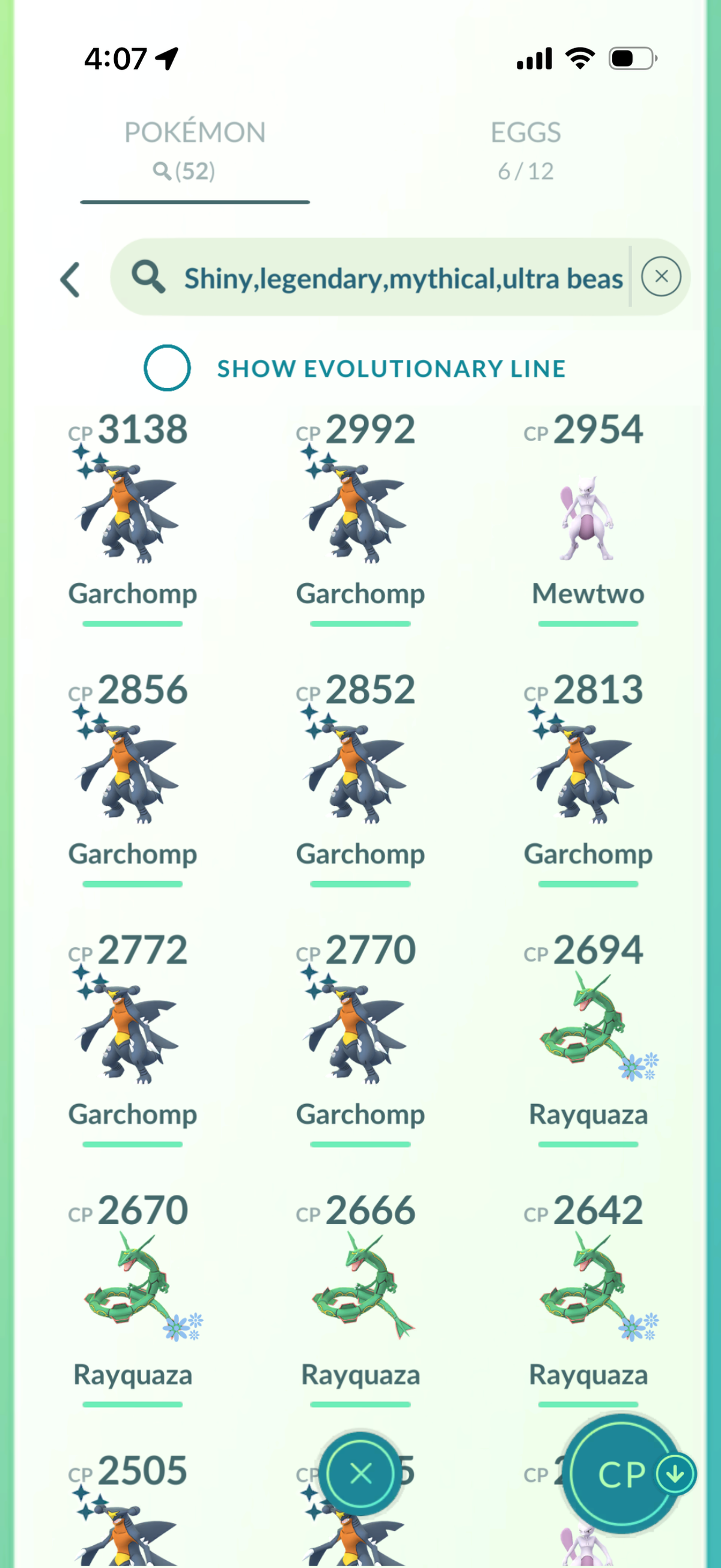OneLastCod account (52 Shiny/Legendary & 700k Stardust)