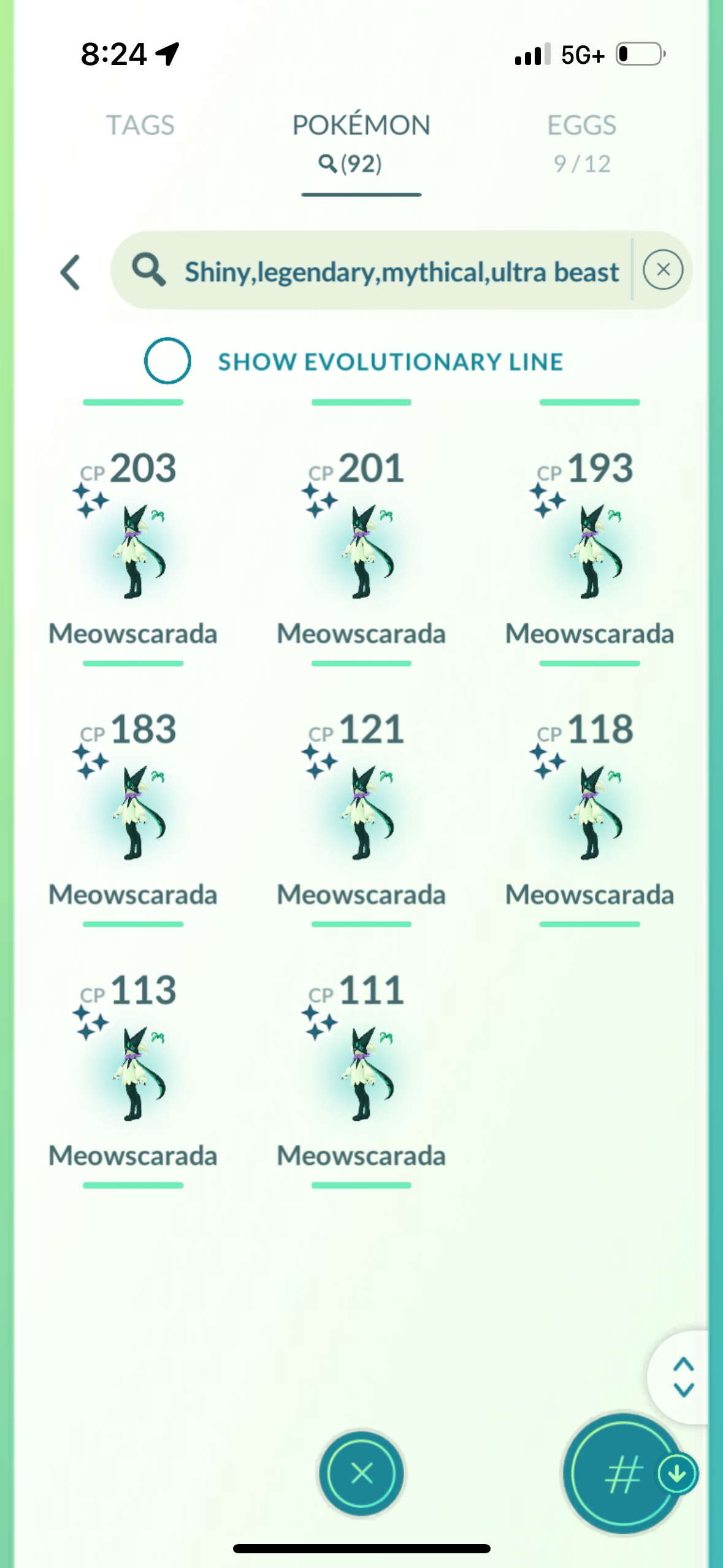 RussiasCollapse account (92 shiny/legendary)