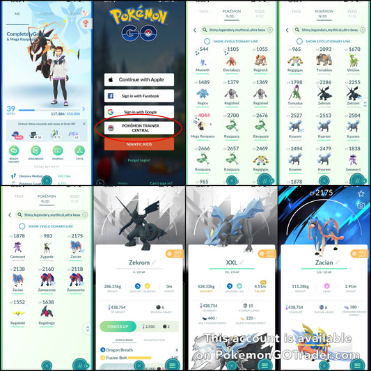 CompletelyGone account (32 Shiny/Legendary/Mythical)