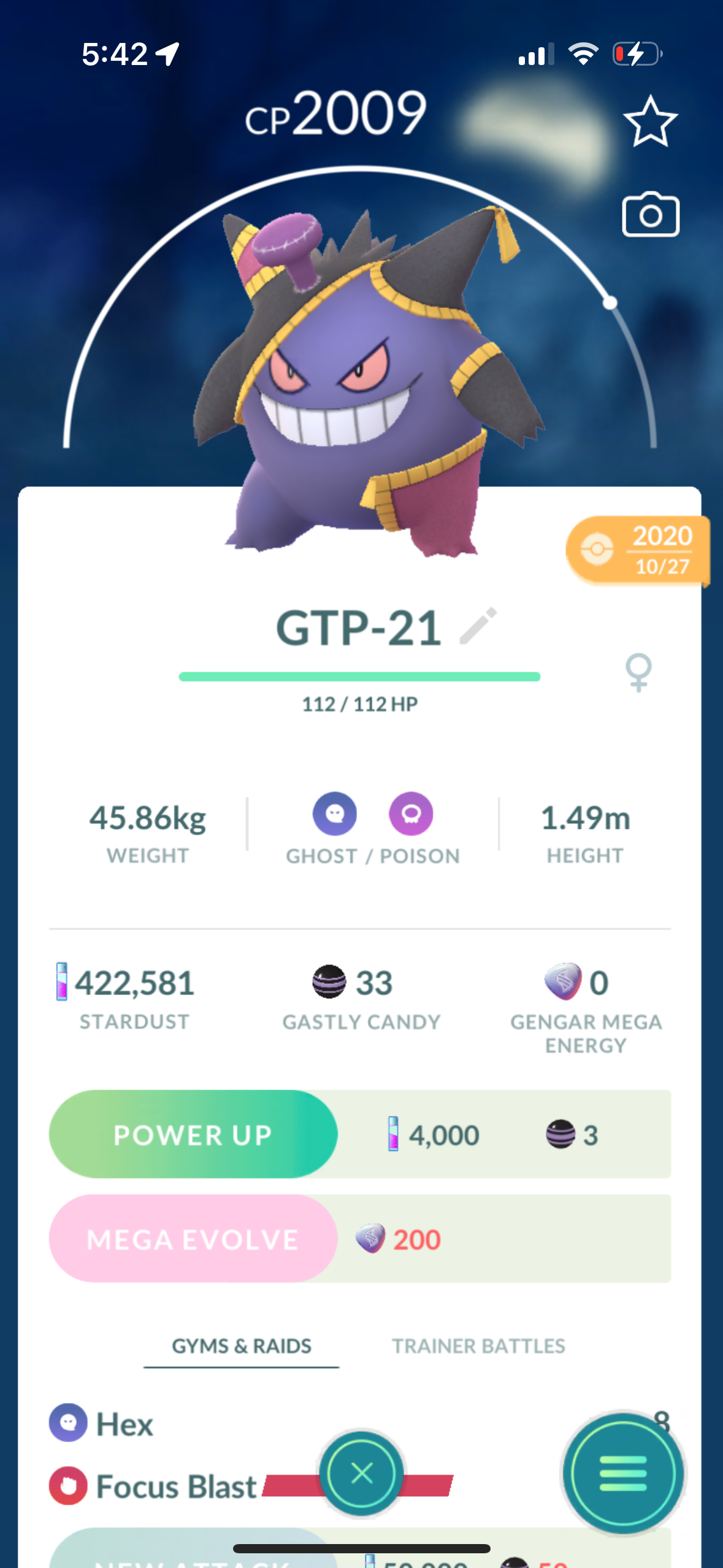 Halloween Gengar trade