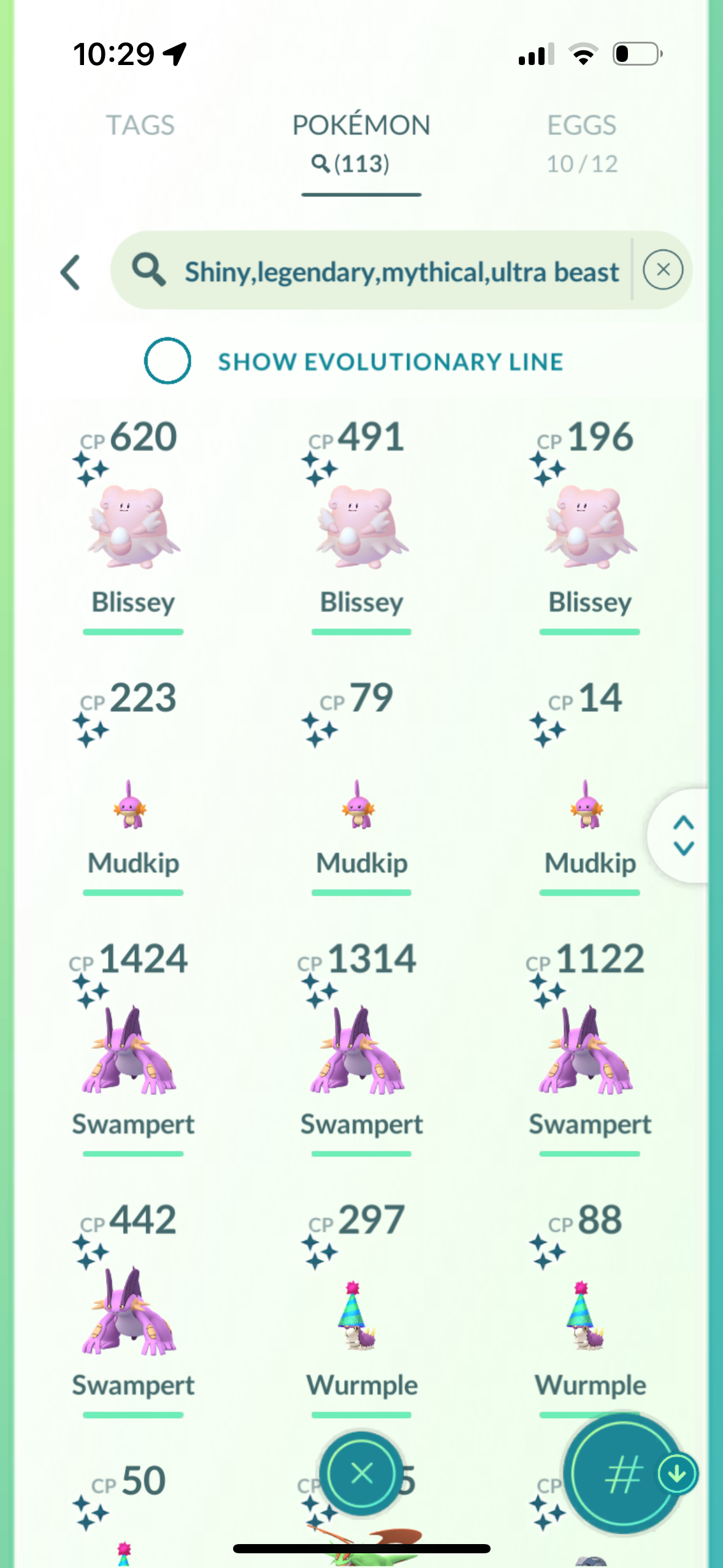 FilthyRewards account (113 shiny/legendary)