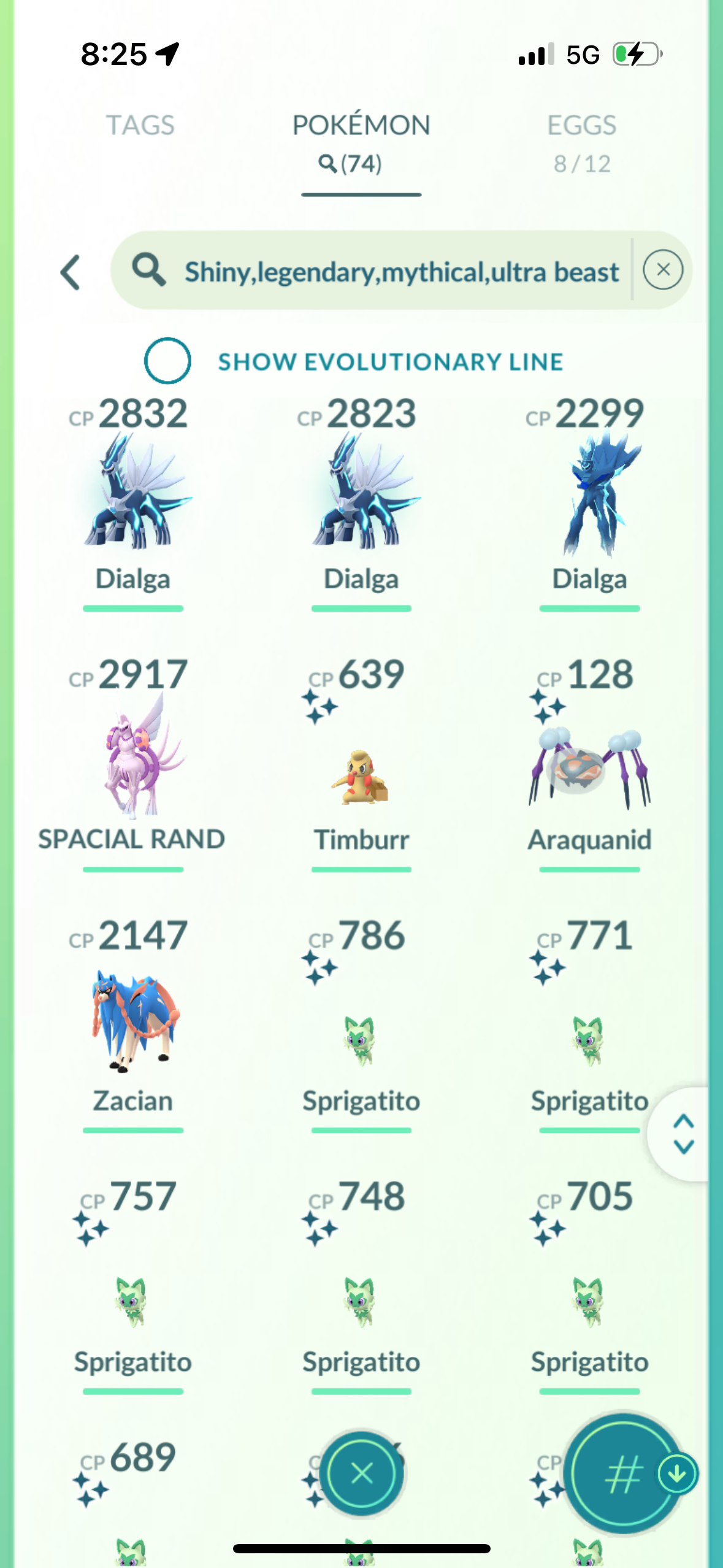 LatiosV1 account (74 shiny/legendary)