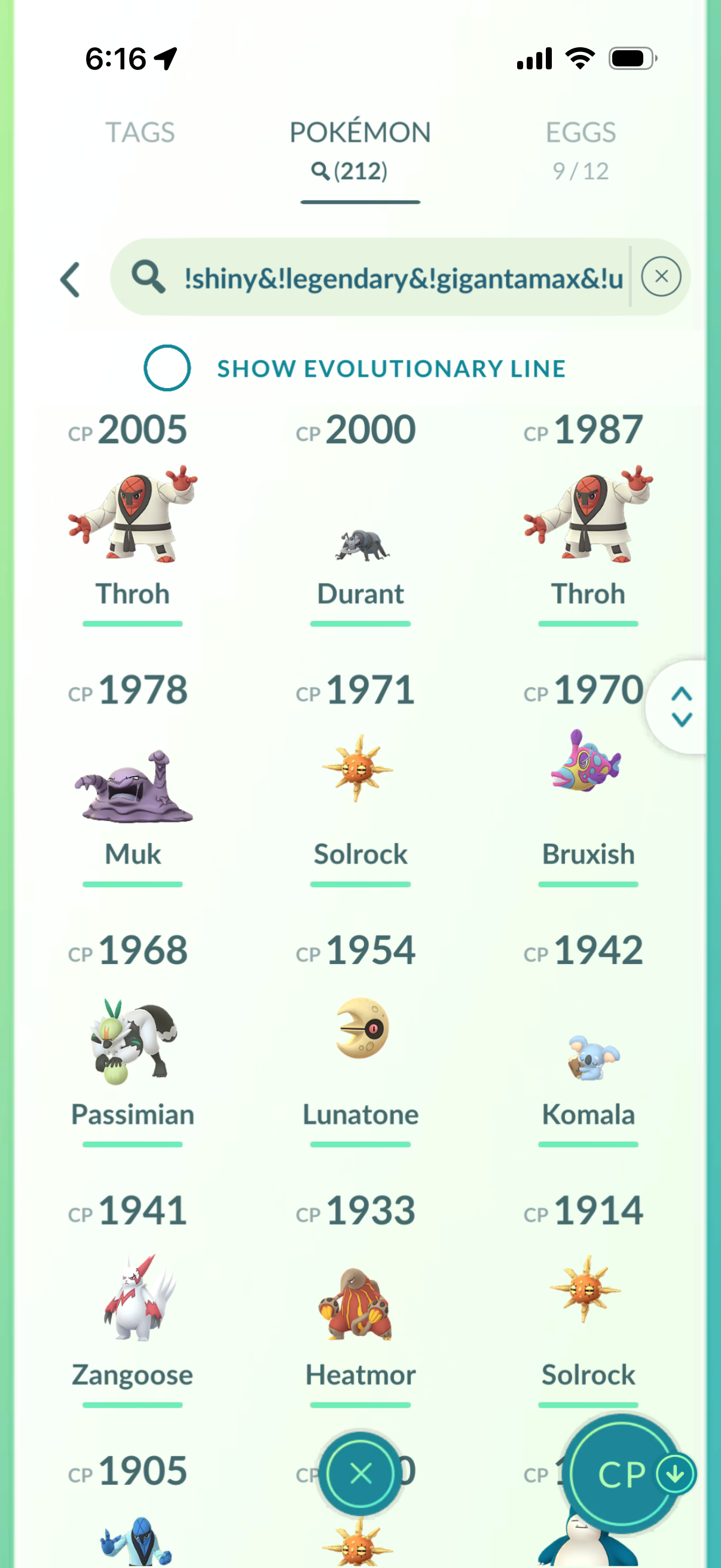 SoloParty account (19 Shiny/Legendary 482k stardust)