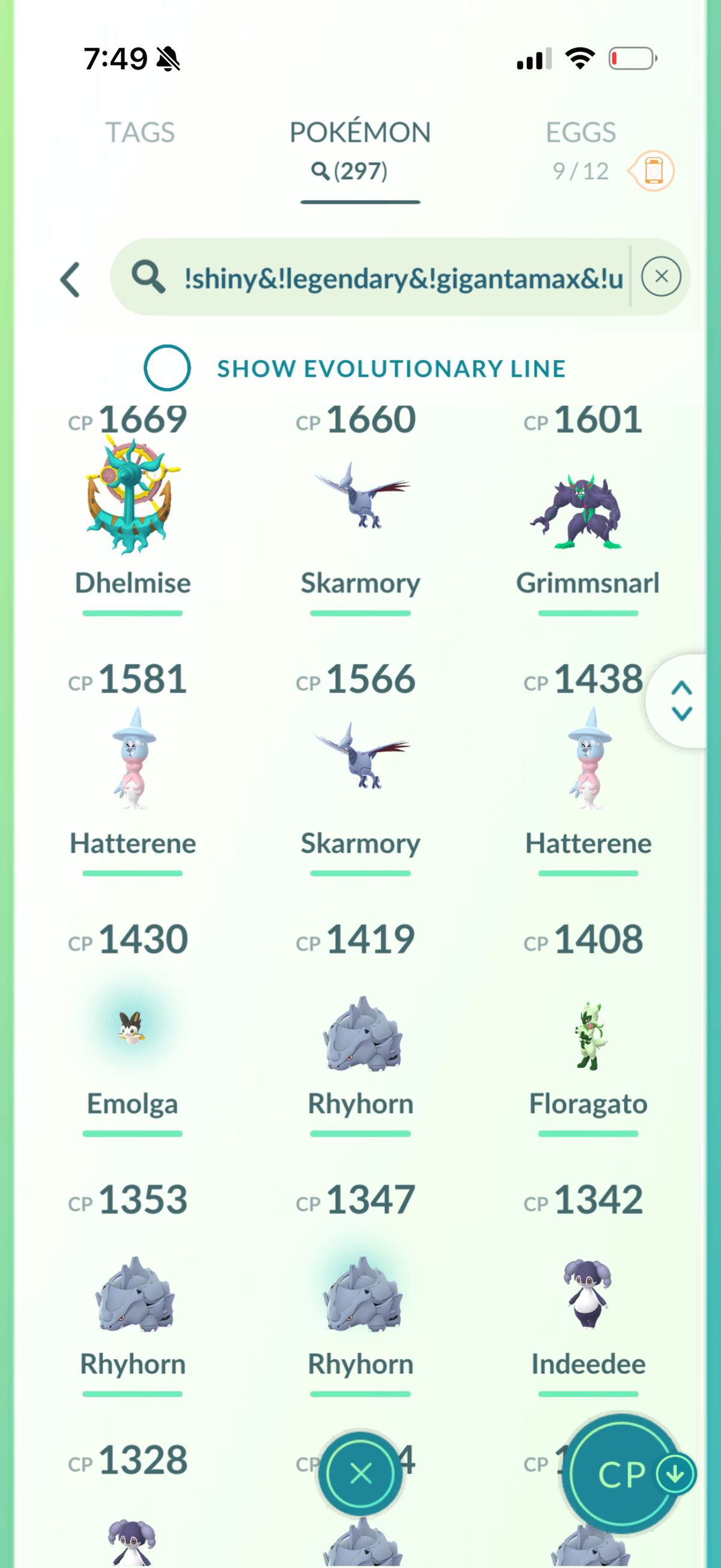 PSGMoneyline account 65 Shiny/Legendary & 1.2m Stardust