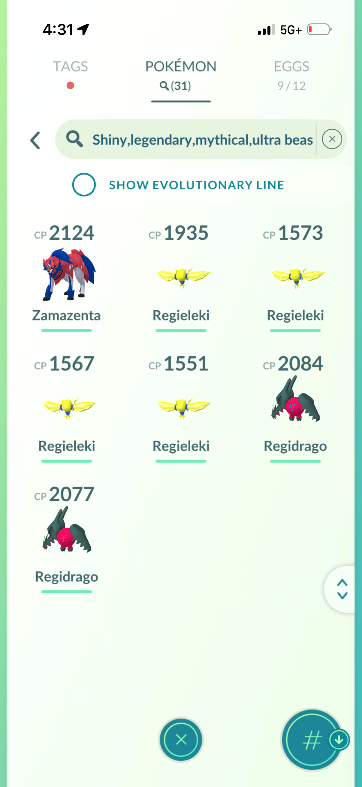 HydrationBreak account (31 Shiny/Legendary)