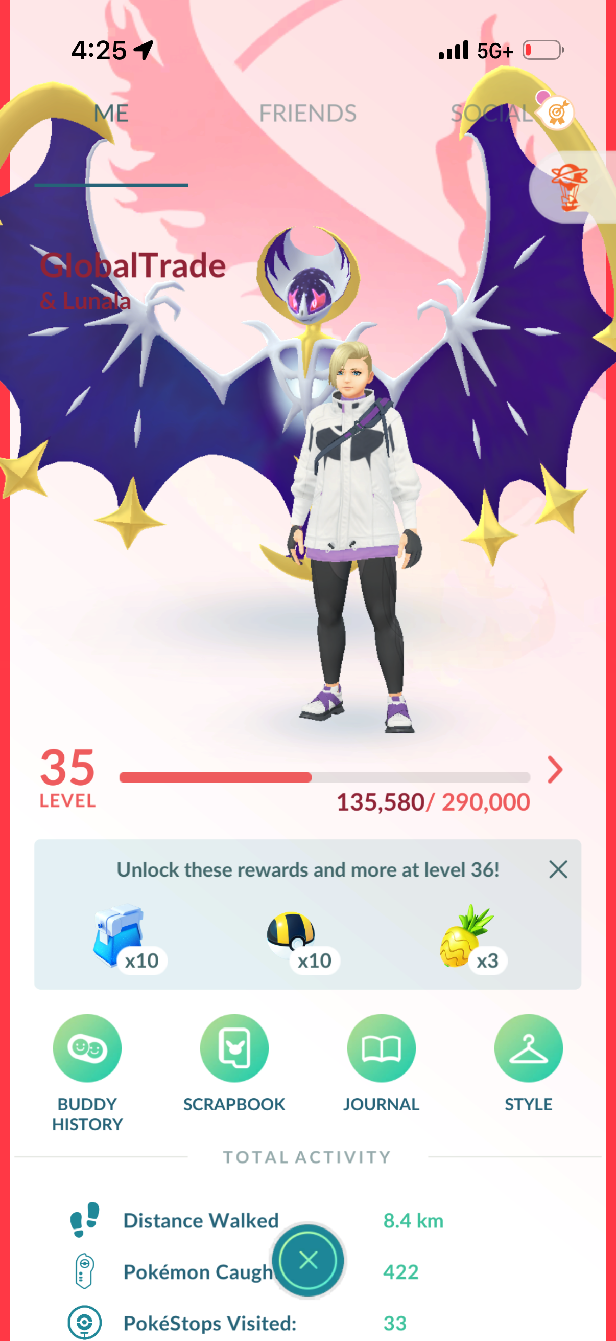 GlobalTrade account (42 Shiny/Legendary)