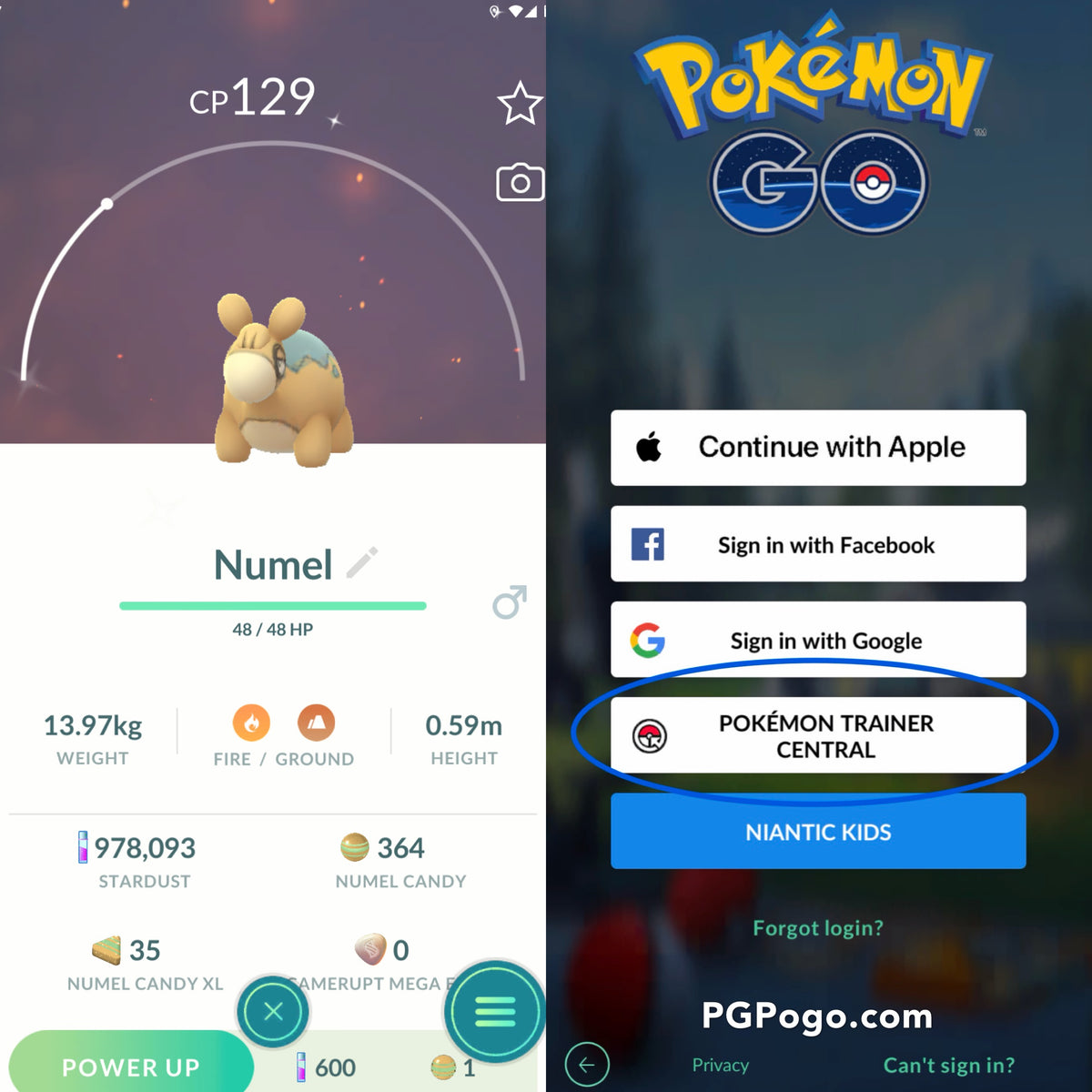 Shiny Numel account