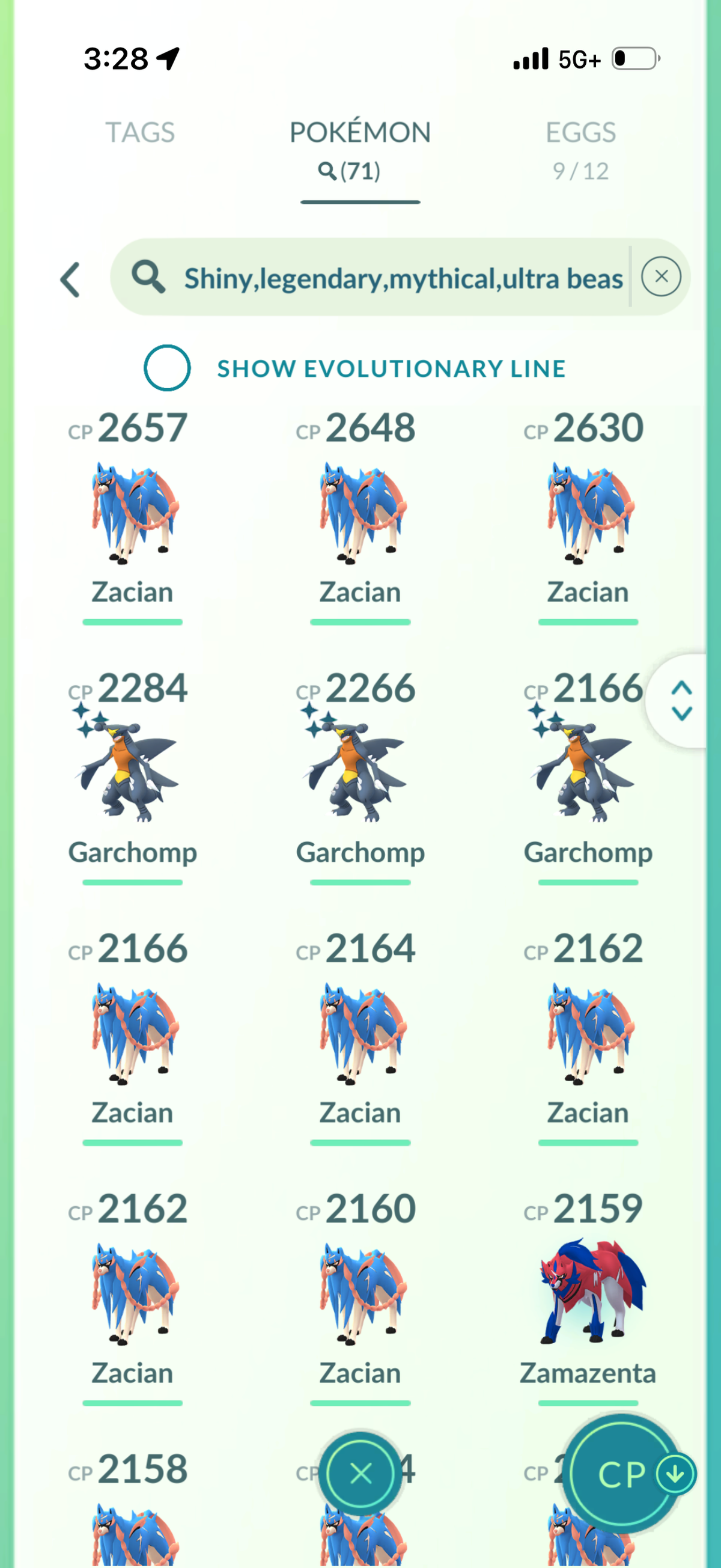 CrownedBy415 account (71 Shiny/Legendary 1.9m Stardust)