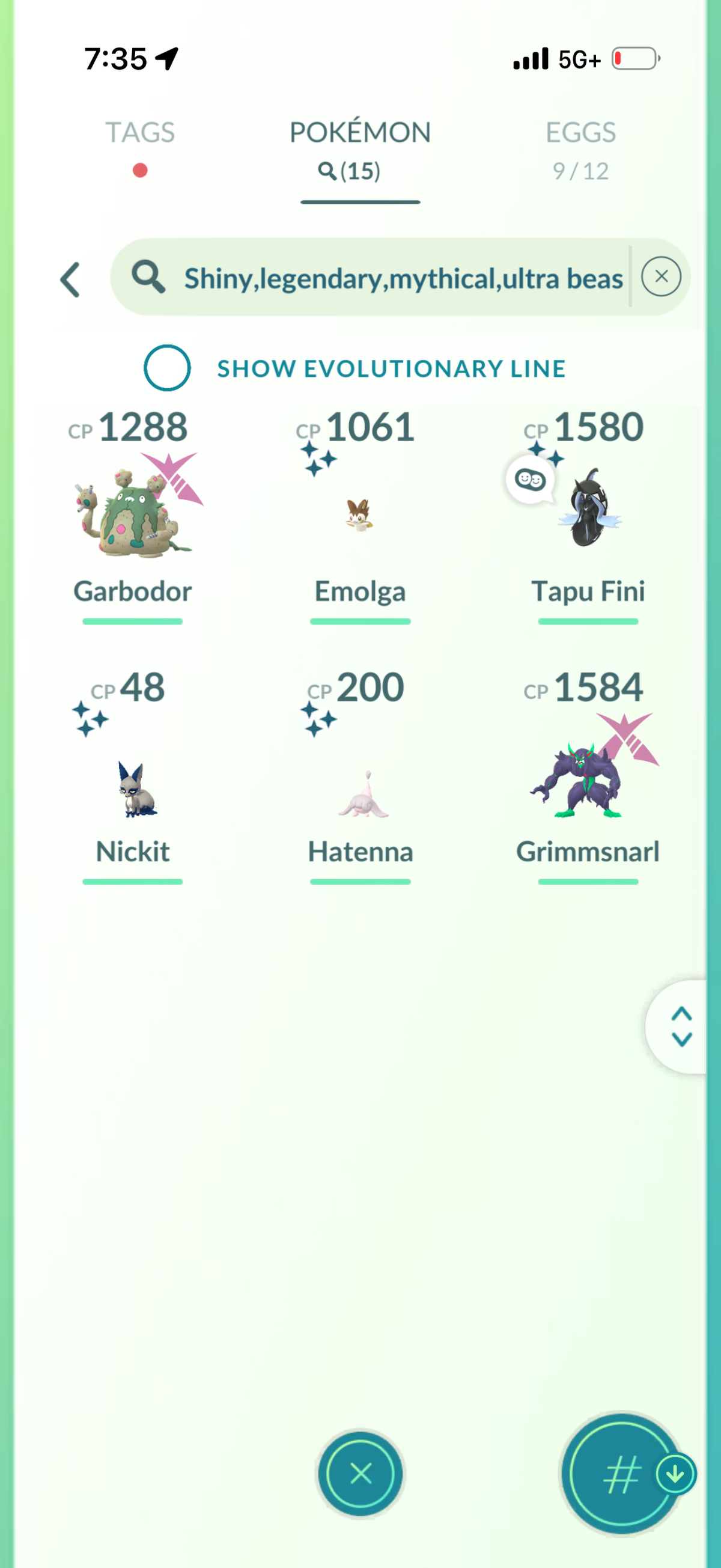 ToppleGameIOS account 15 Shiny/Legendary & 970k Stardust