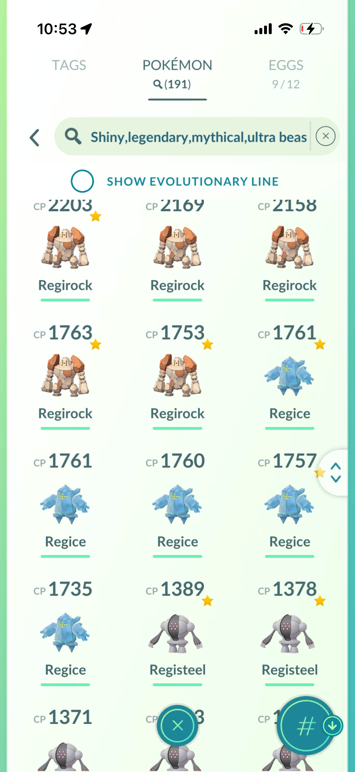 DailyTask 2016 account (141 Shiny/Legendary)