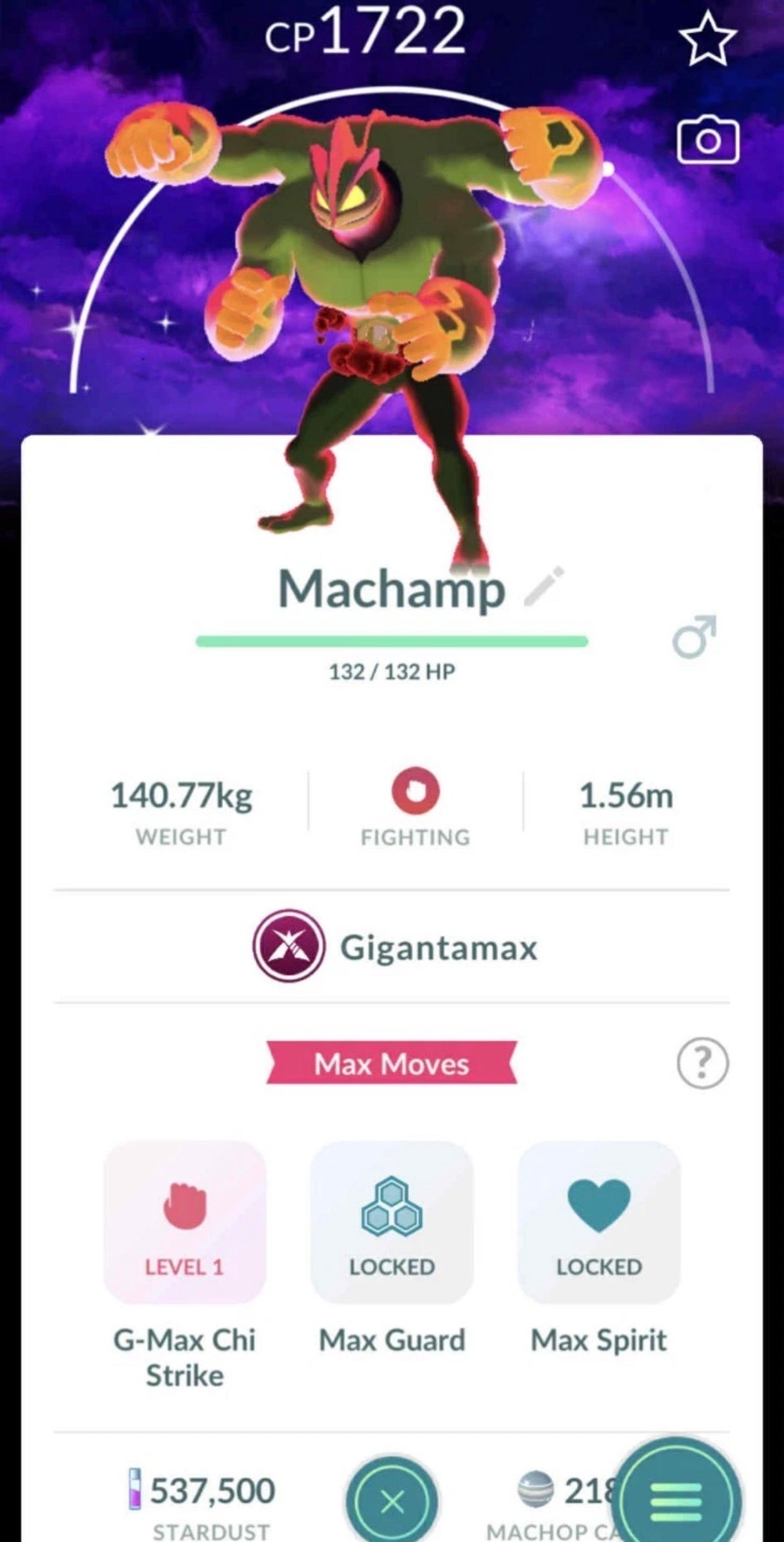 Shiny Gigantamax Machamp trade or account