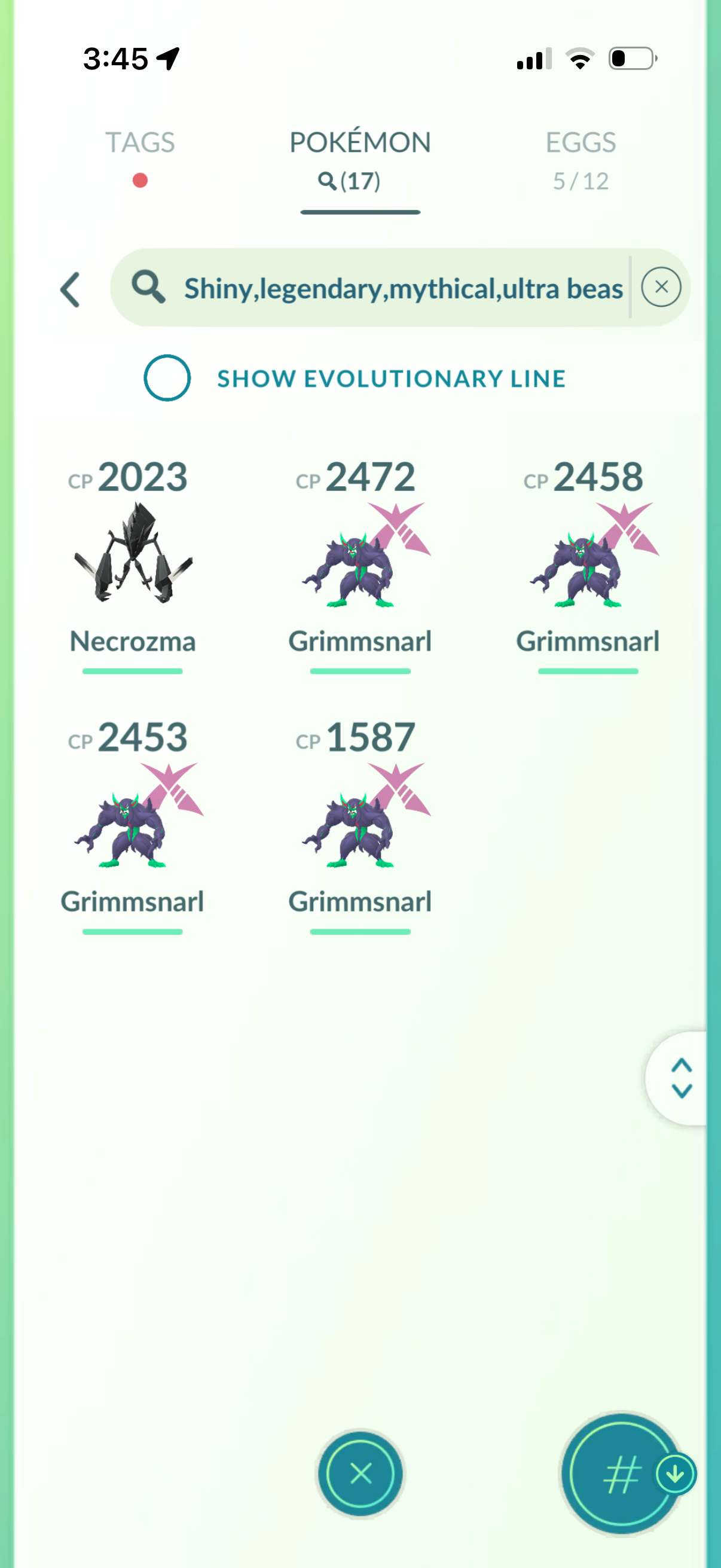 HarlanBuckley account (17 Shiny/Legendary/Gigantamax)