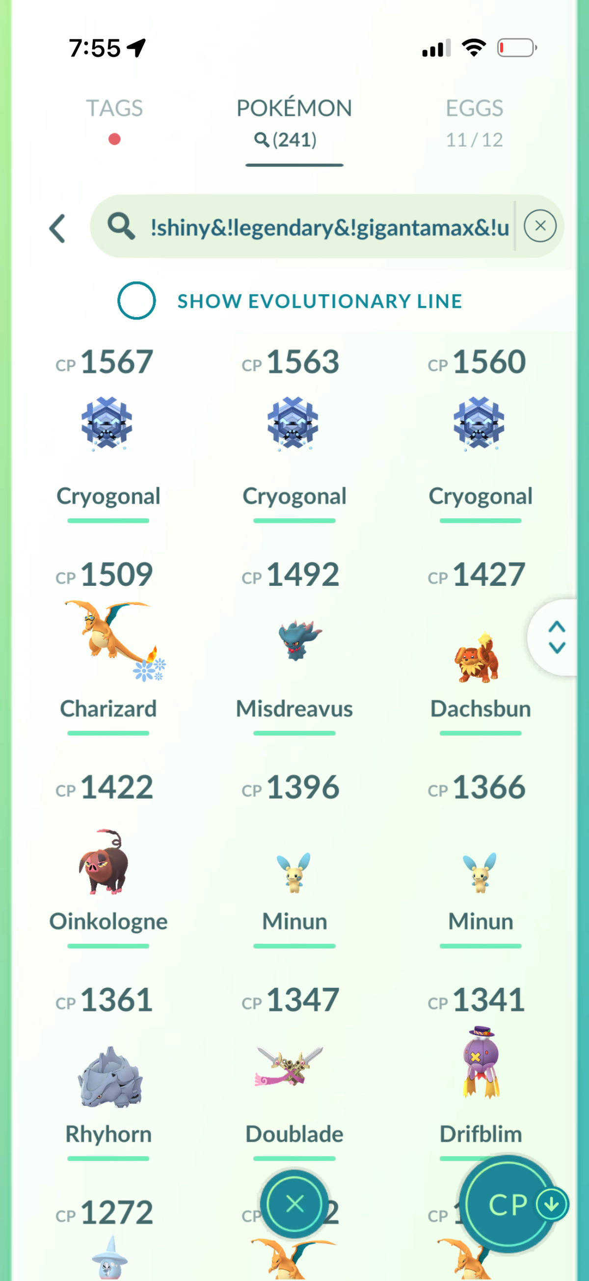 KyogrePTC account 31 Shiny/Legendary & 1.1M Stardust