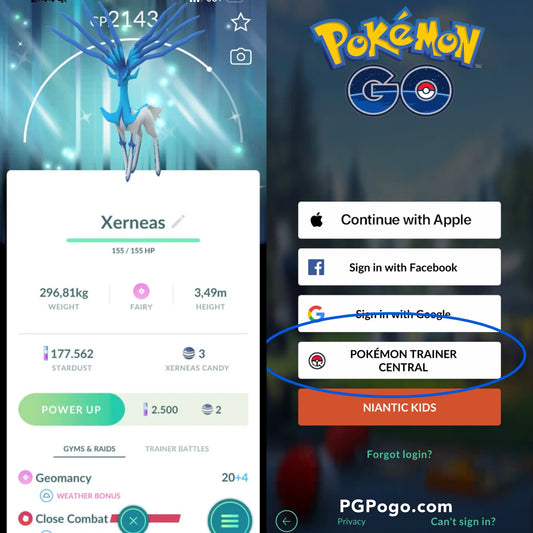 Shiny Xerneas GO Tour Kalos background account