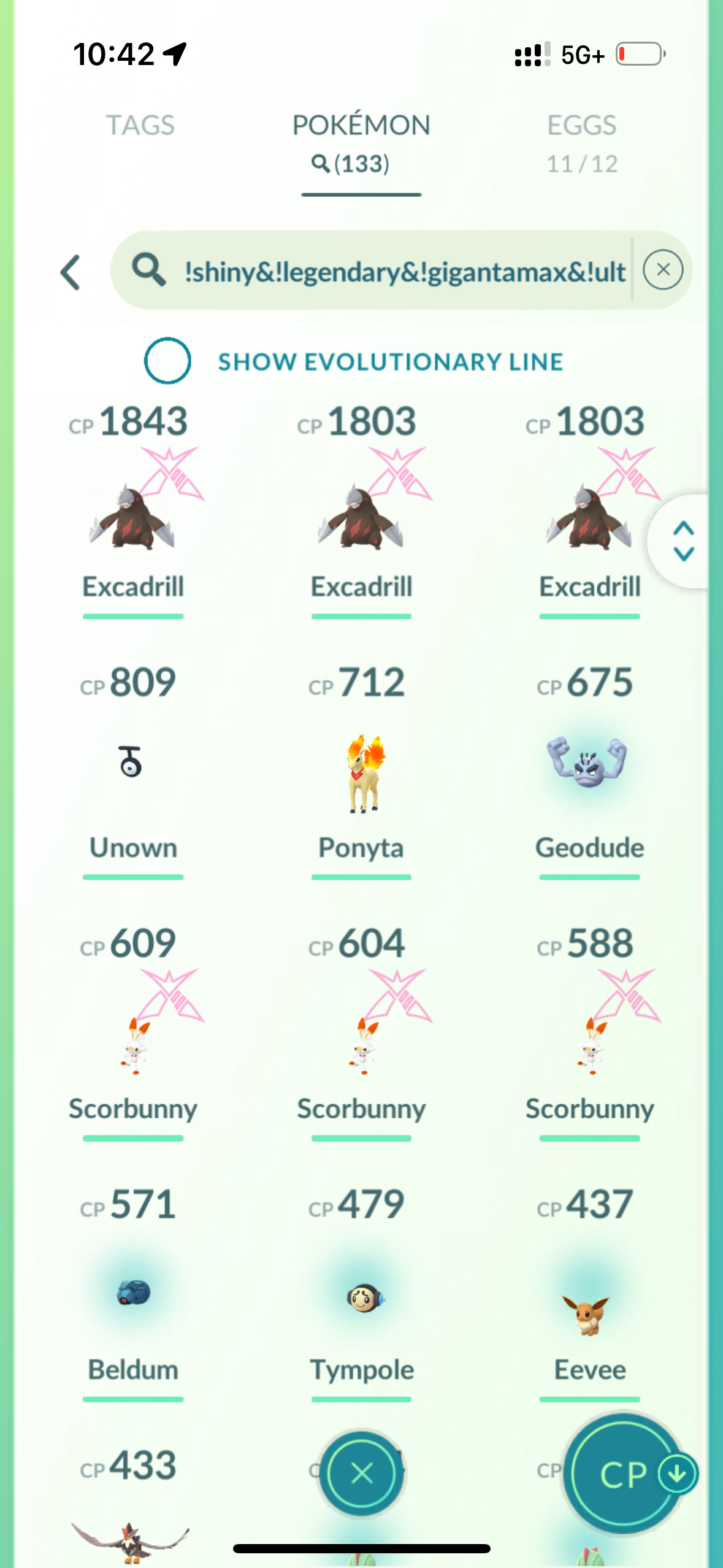 FAFO2025 account (23 shiny/legendary/gigantamax)