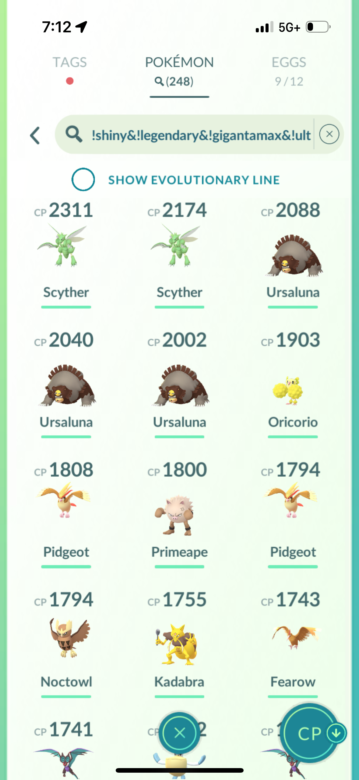 CdayV102 account (36 shiny/legendary)