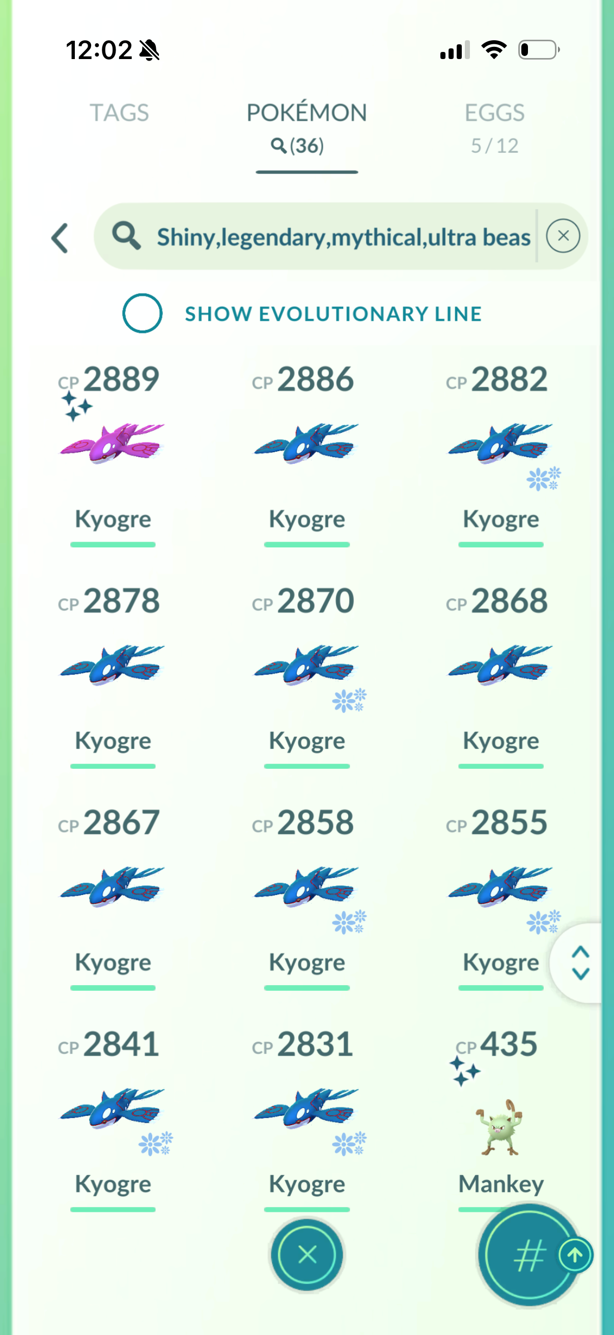 GTPGroudon (36 Shiny/Legendary 140k stardust)