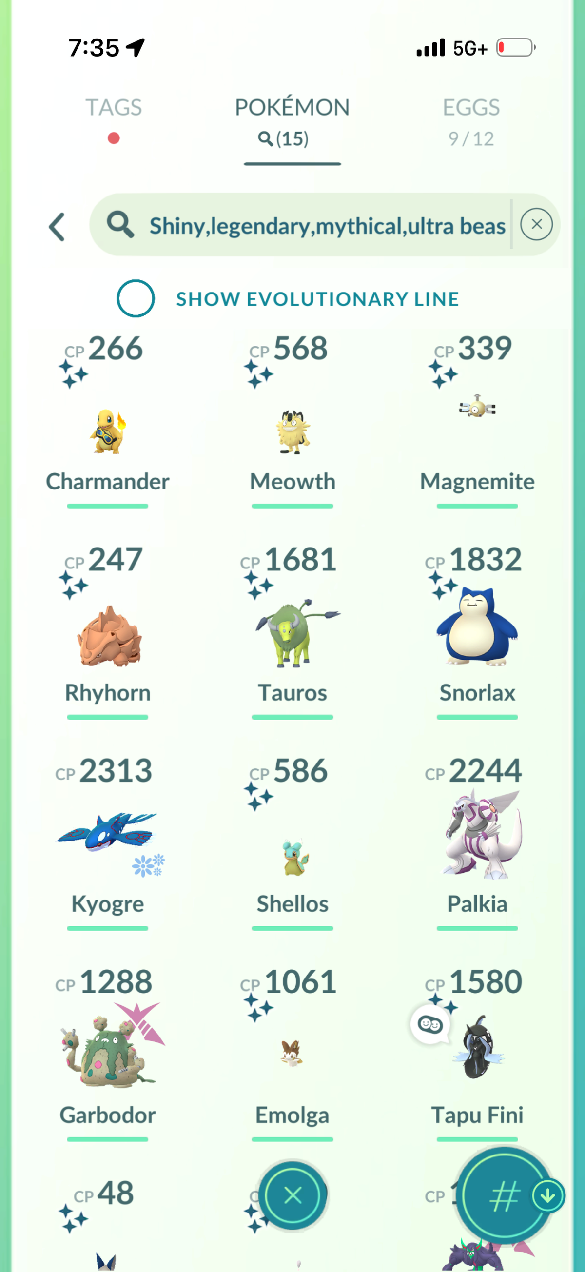 ToppleGameIOS account 15 Shiny/Legendary & 970k Stardust