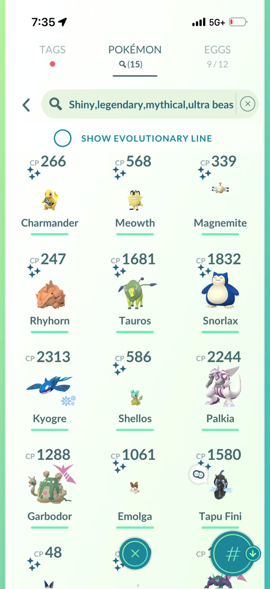 ToppleGameIOS account 15 Shiny/Legendary & 970k Stardust