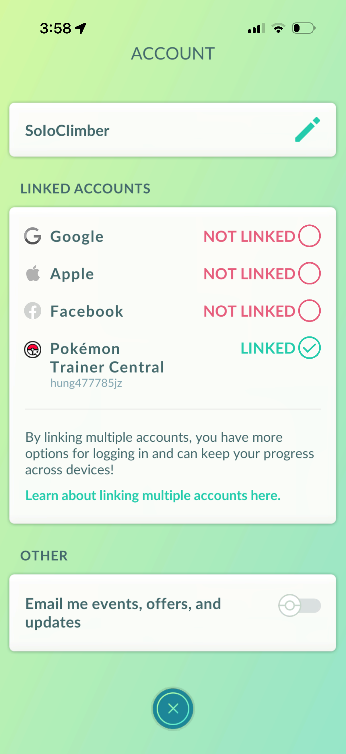 SoloClimber account (15 Shiny/Legendary/Gigantamax)