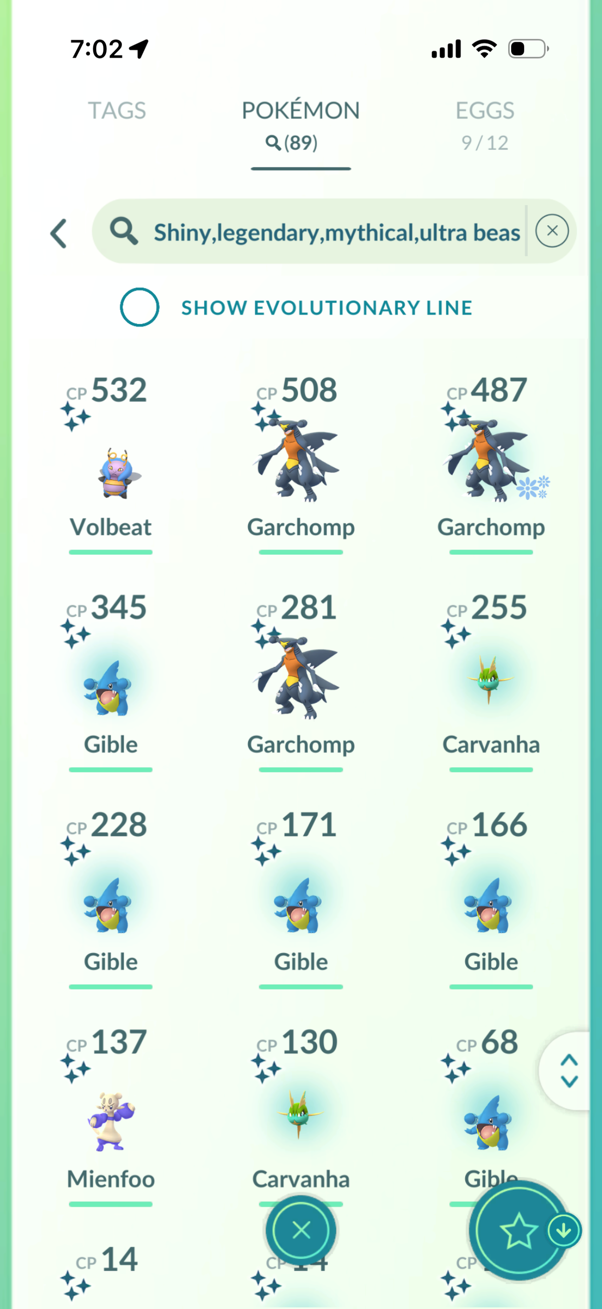TrillOGBunB account 89 Shiny/Legendary & 900k Stadust
