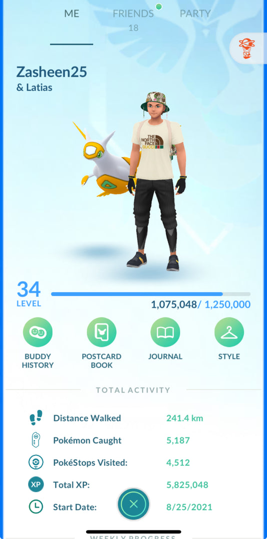 Zasheen25 account (130+ legendary/shiny)