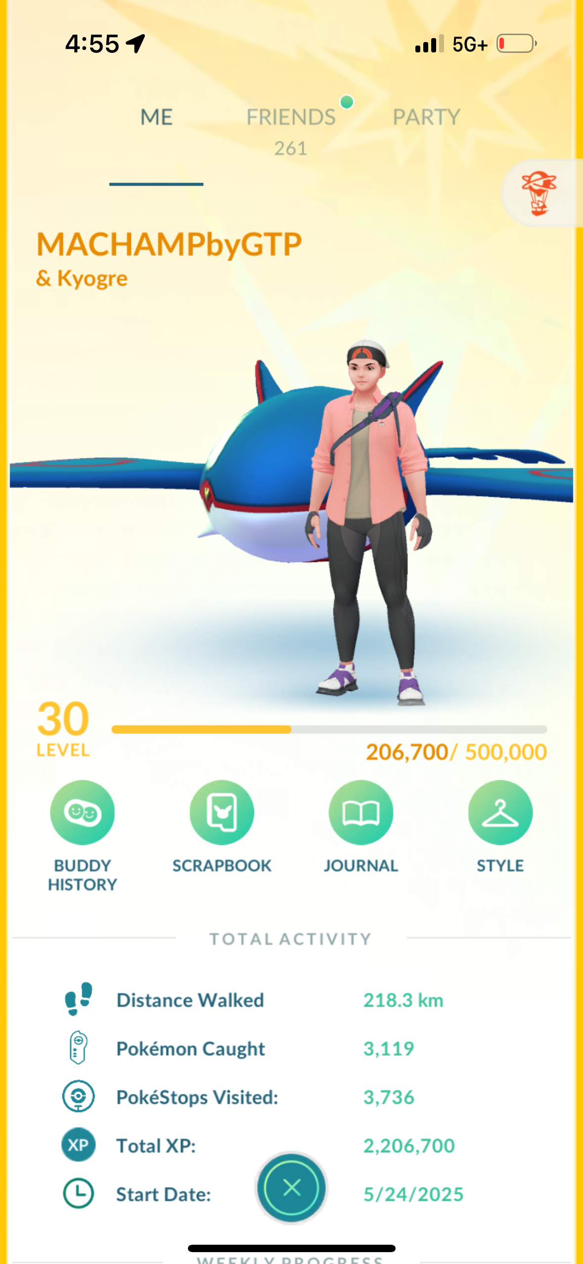 MachampByGTP account (33 shiny/487k stardust)