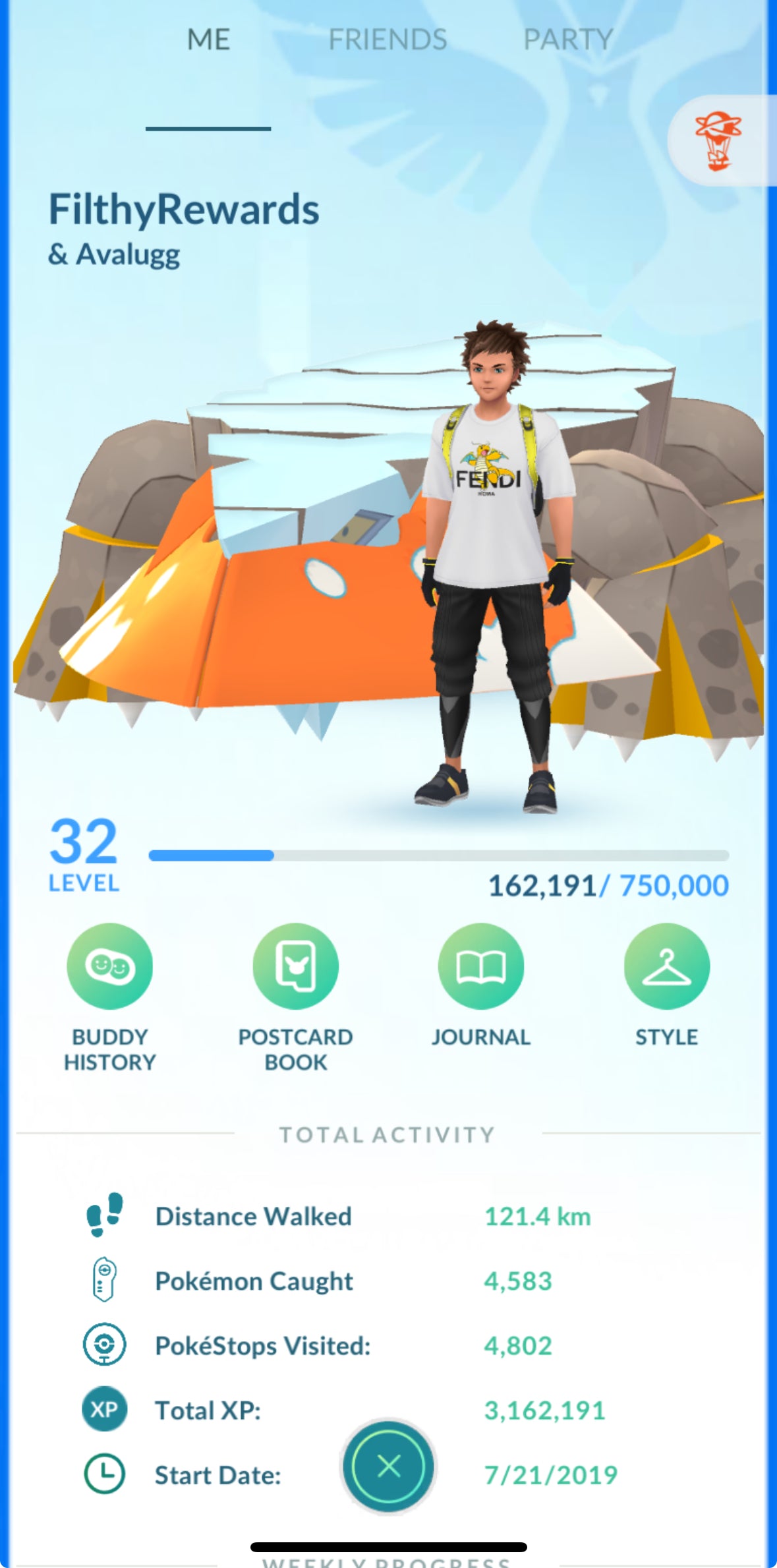 FilthyRewards account (113 shiny/legendary)