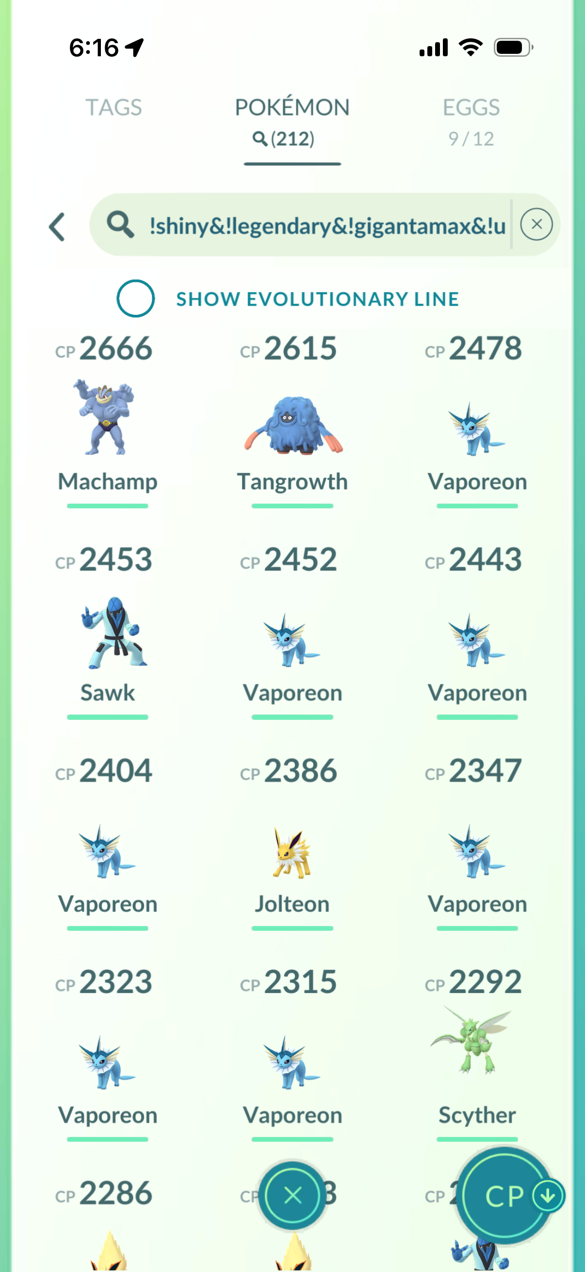 SoloParty account (19 Shiny/Legendary 482k stardust)