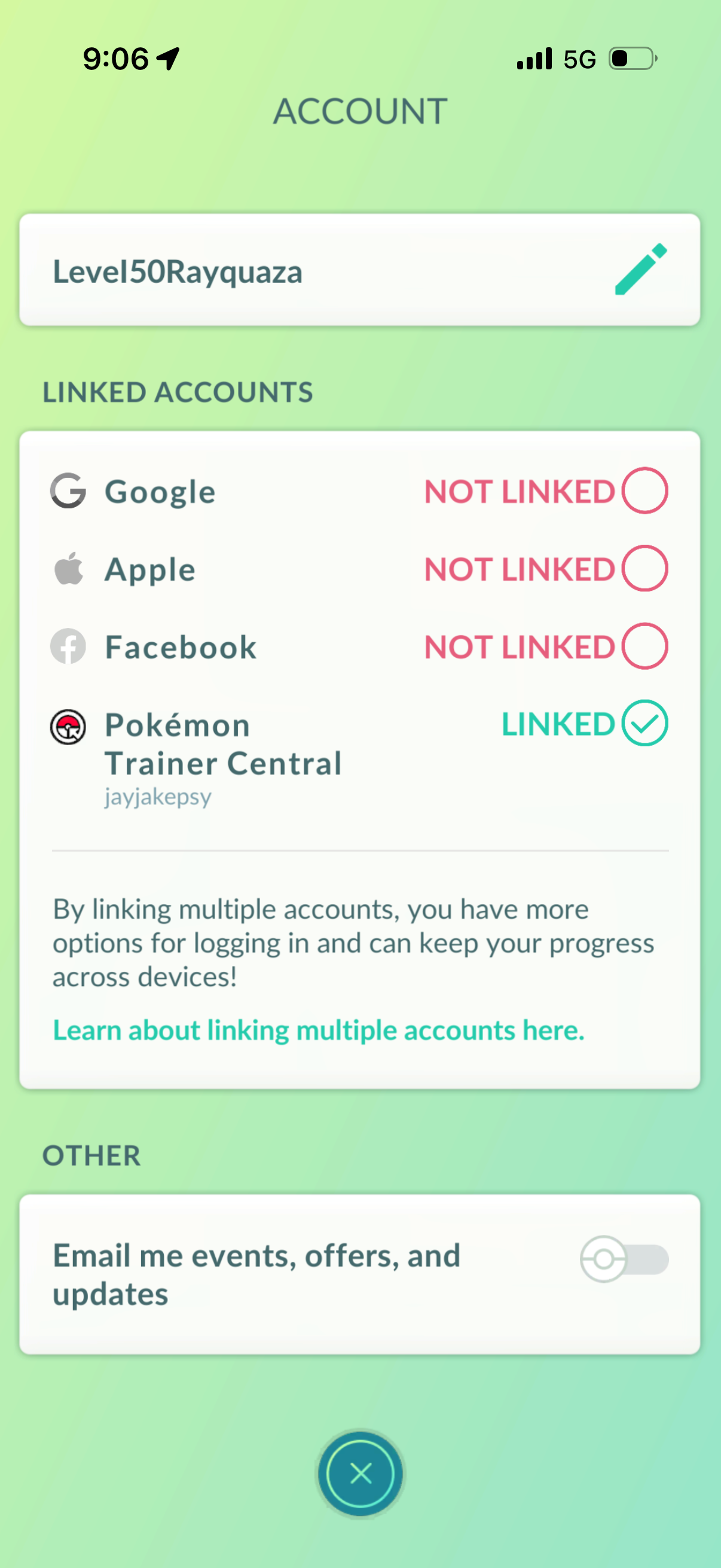 Level50Rayquaza account (23 Shiny/Legendary)