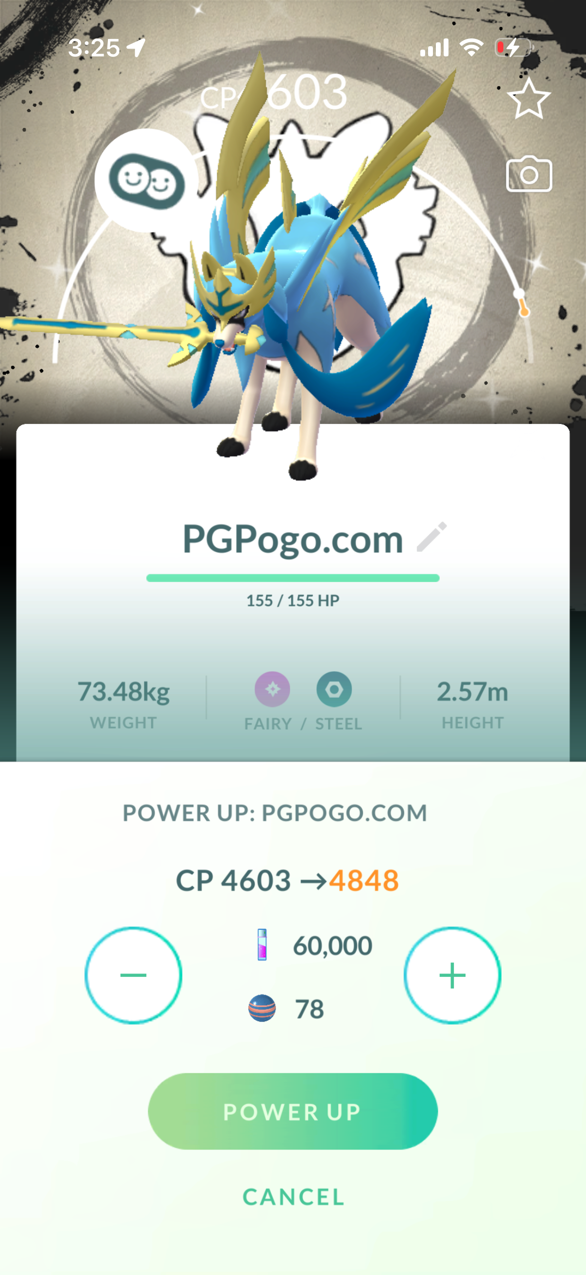 Flexologist account (66 Shiny/Legendary +4 Crown Zacian)