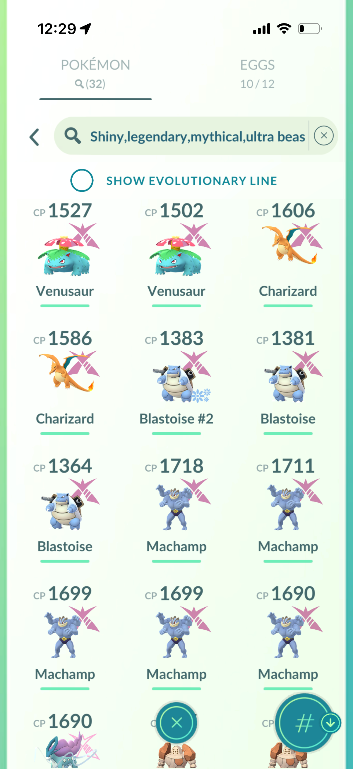 IncredibleHulk account (32 Shiny/Legendary/Gigantamax & 340k stardust)