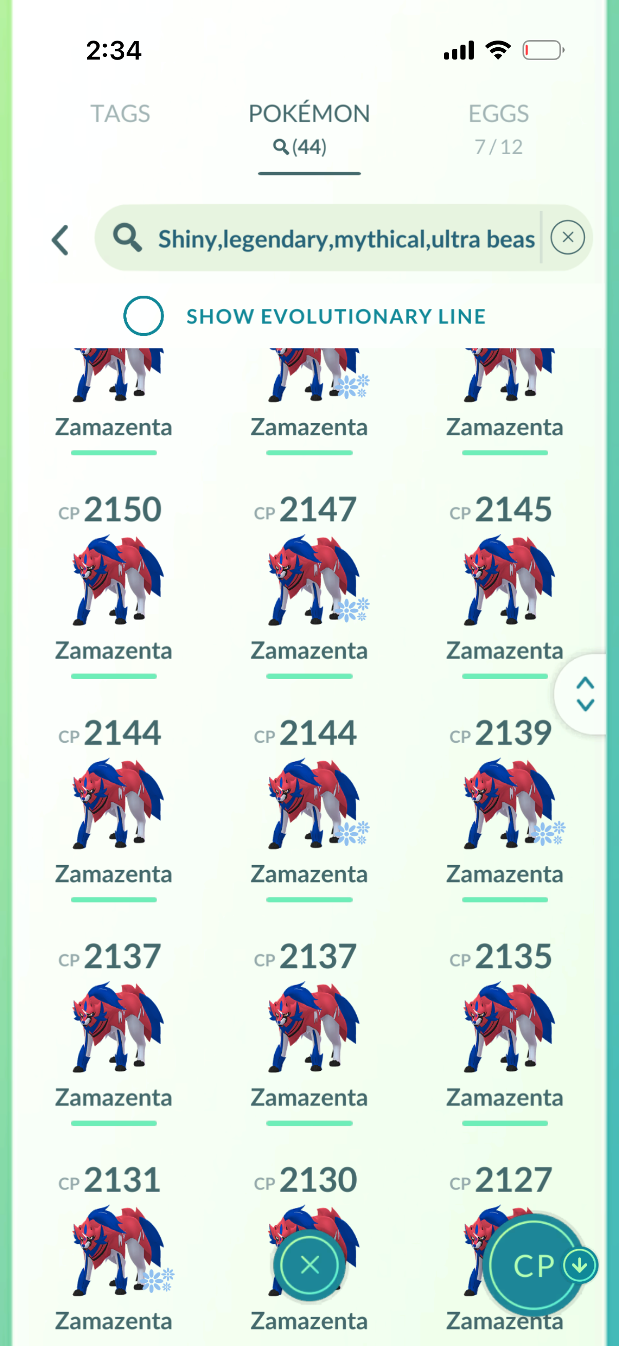KillBillTrilogy account (44 Shiny/Legendary)