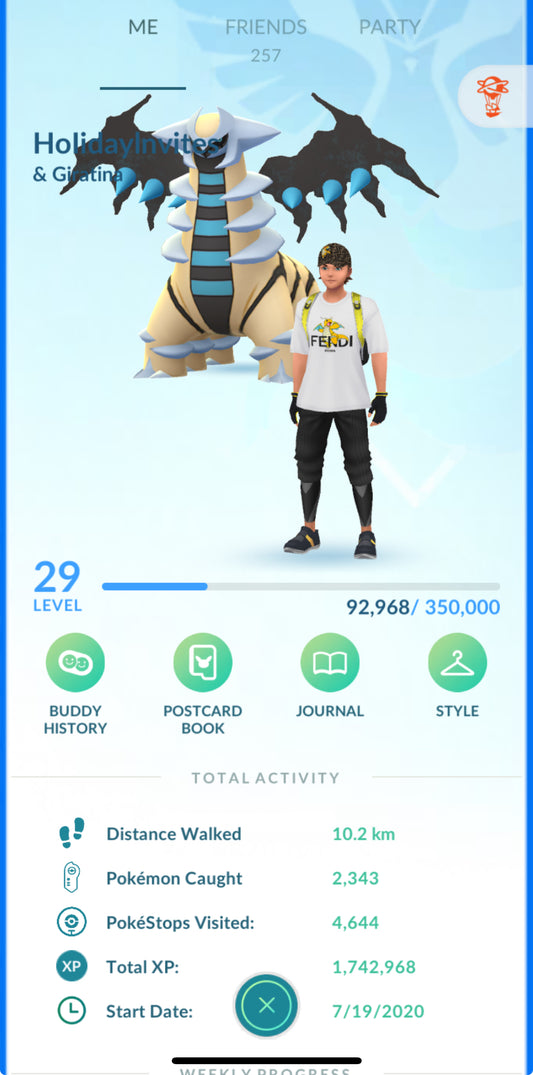 HolidayInvites account (16 shiny/legendary)