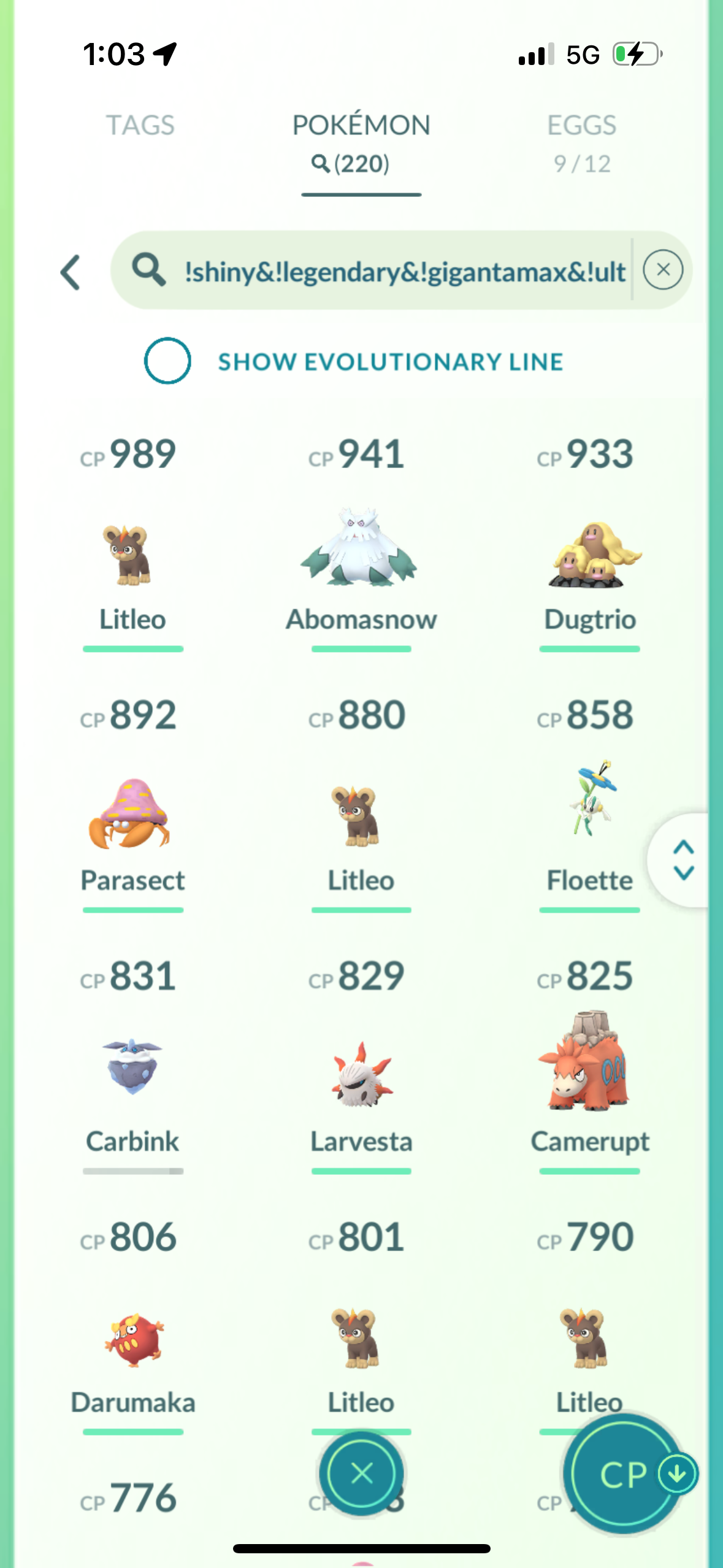 HolidaySpecial account (58 Shiny/Legendary)