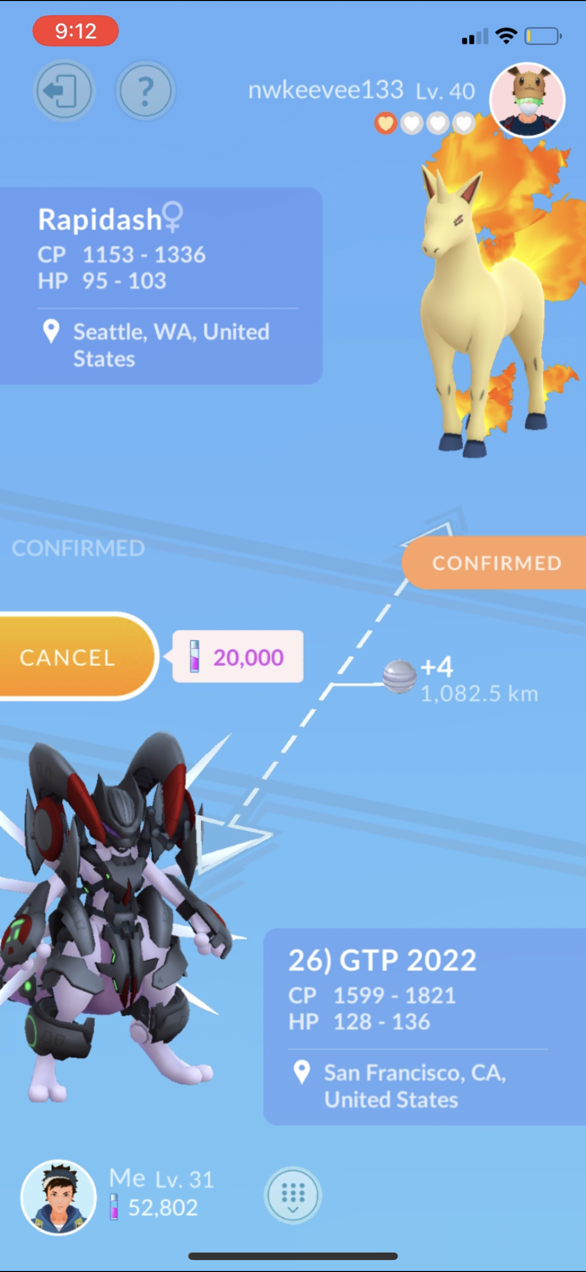 Armored Mewtwo trade