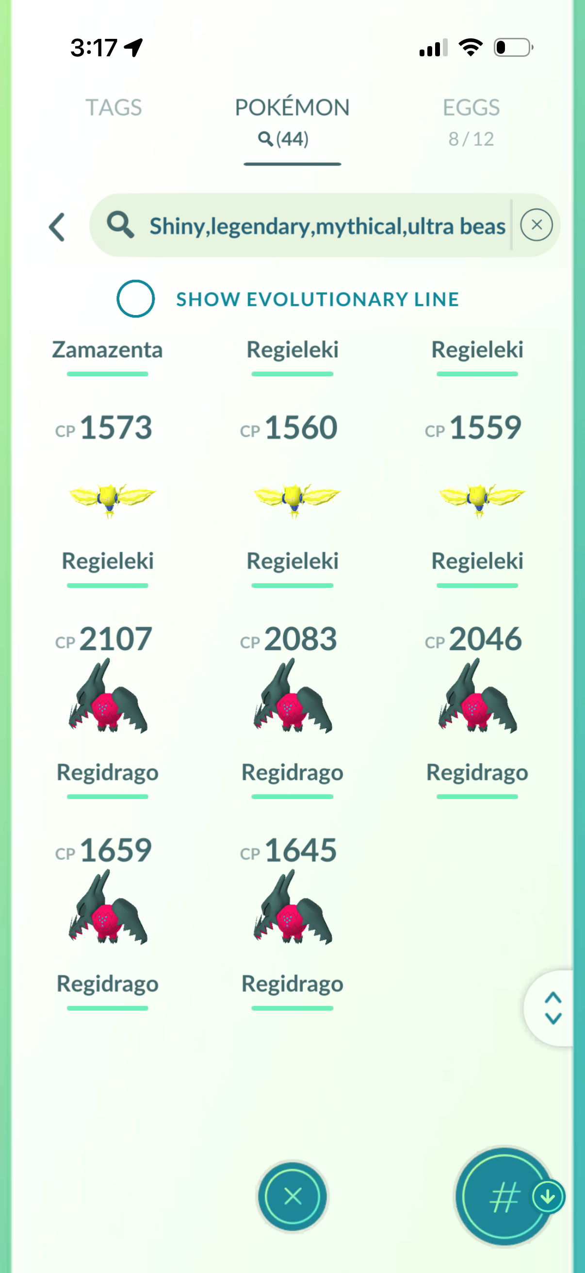 1AboveAll account (44 Shiny/Legendary)