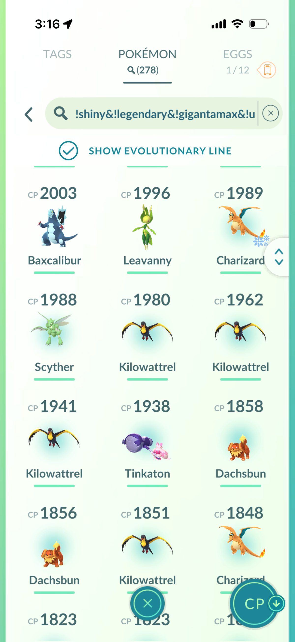 PalkiaSpacial account 73 Shiny/Legendary & 660k Stardust
